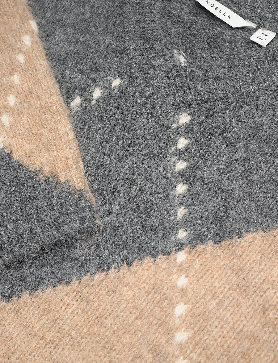 Noella - Lai Knit - striktrøjer - medium grey mel. - 5