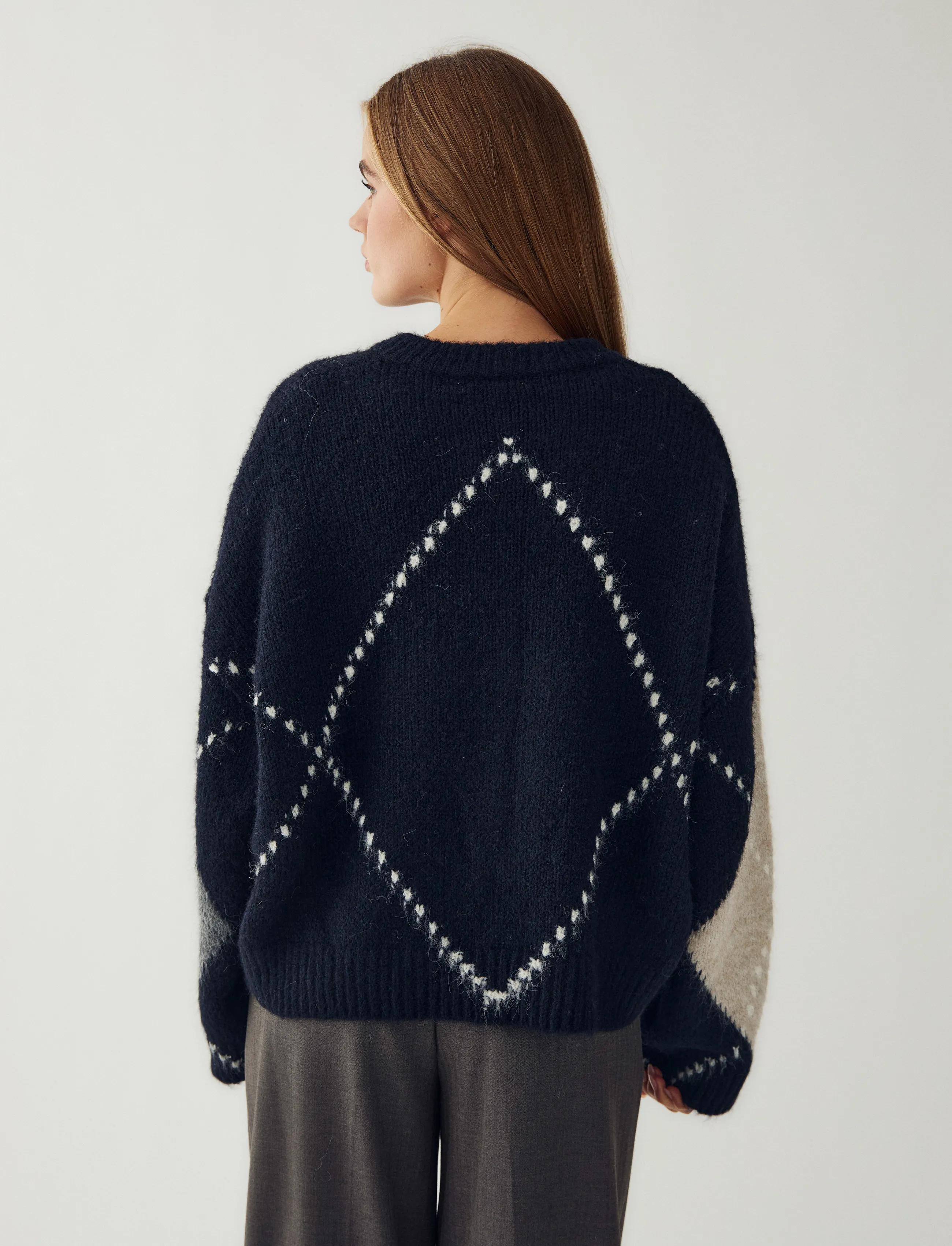 Noella - Lai Knit - pullover - navy mix - 3