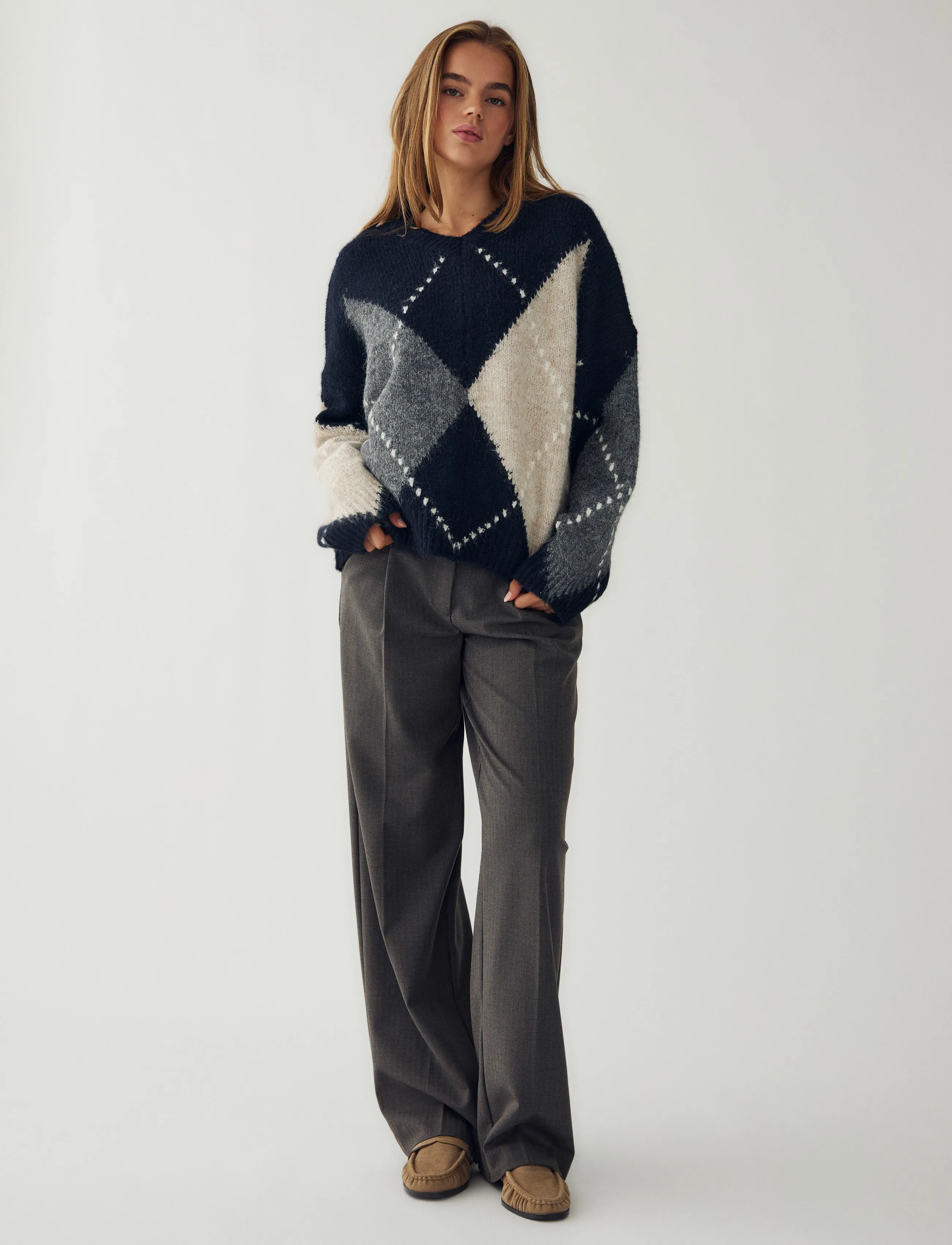 Noella - Lai Knit - megztiniai - navy mix - 3