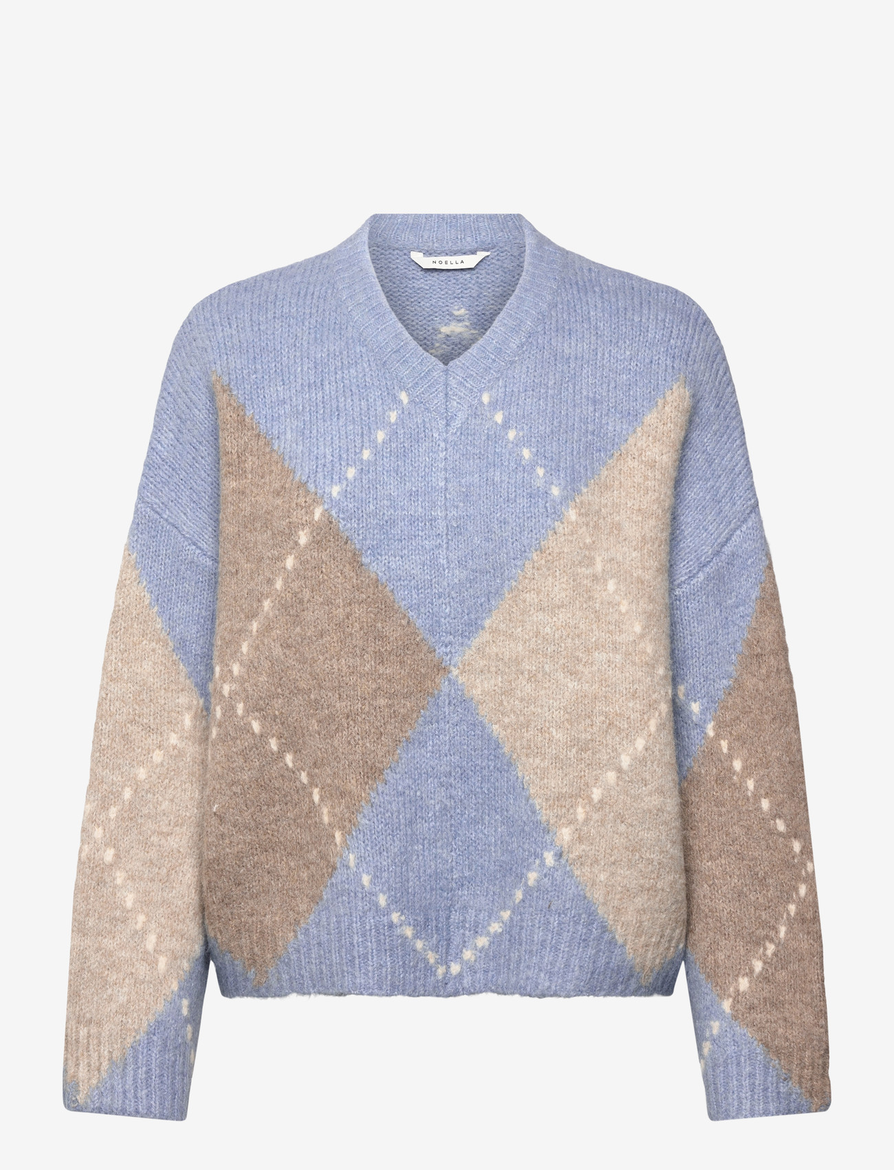 Noella - Lai Knit - stickade tröjor - sky blue mix - 0