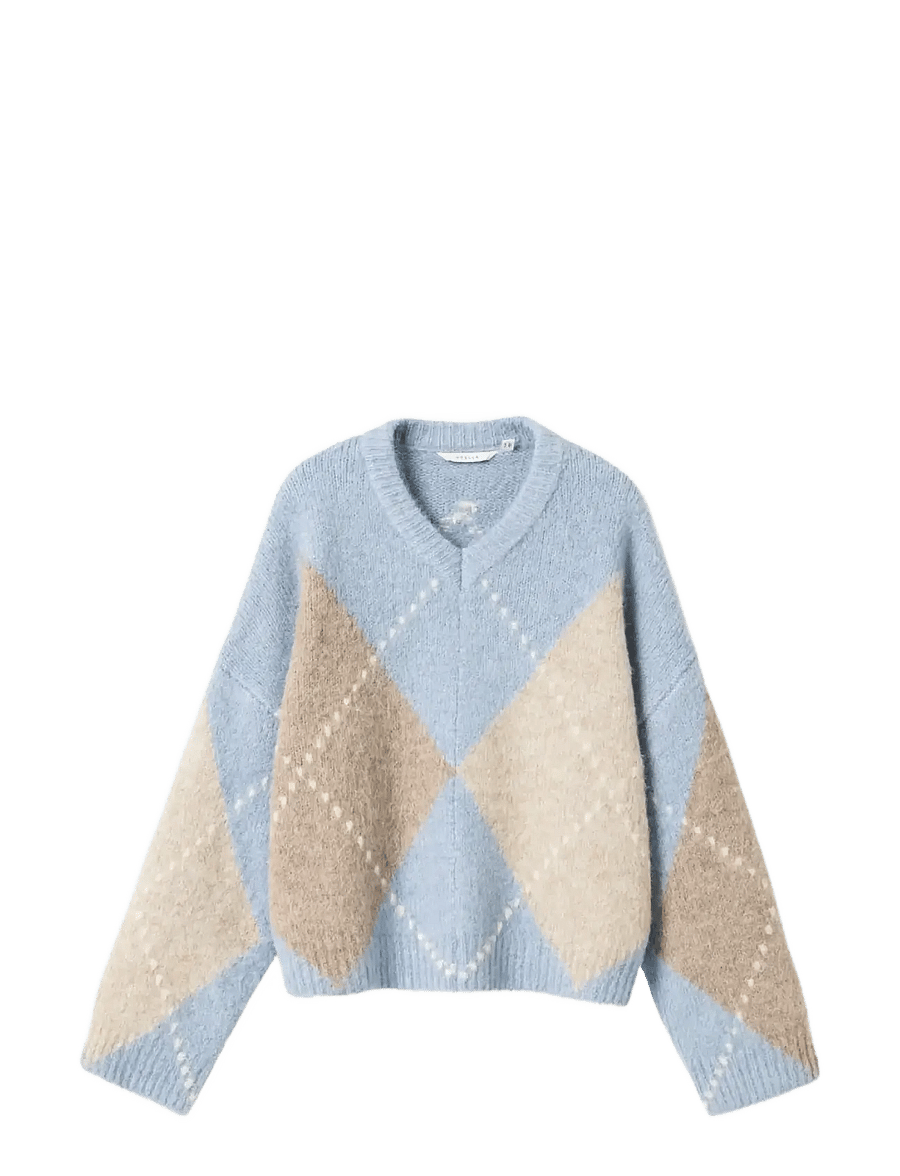 Noella - Lai Knit - peysur - sky blue mix - 1