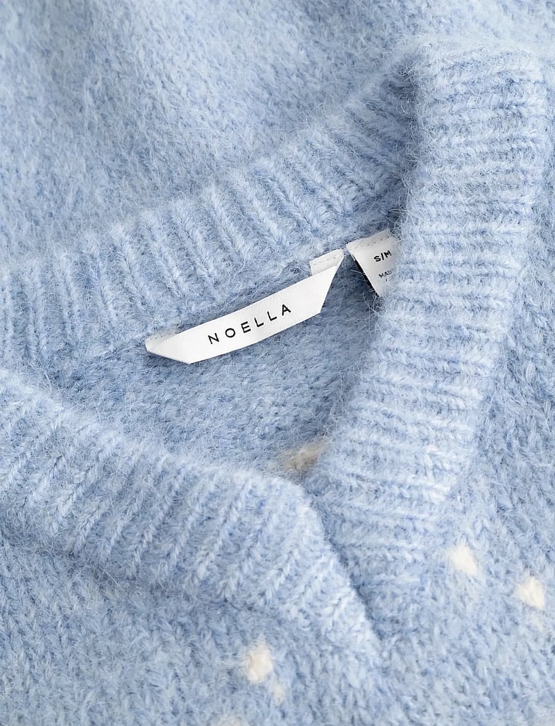 Noella - Lai Knit - striktrøjer - sky blue mix - 4