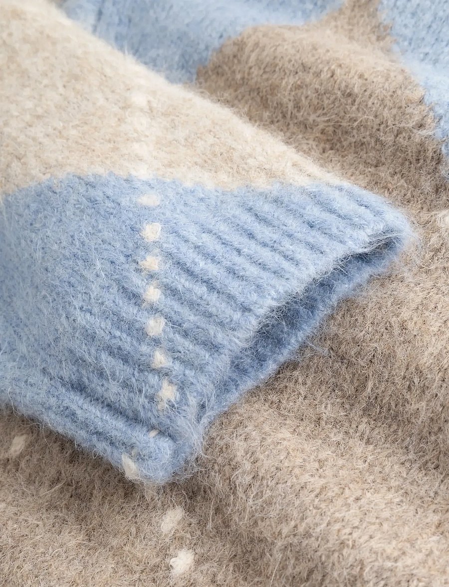 Noella - Lai Knit - peysur - sky blue mix - 5