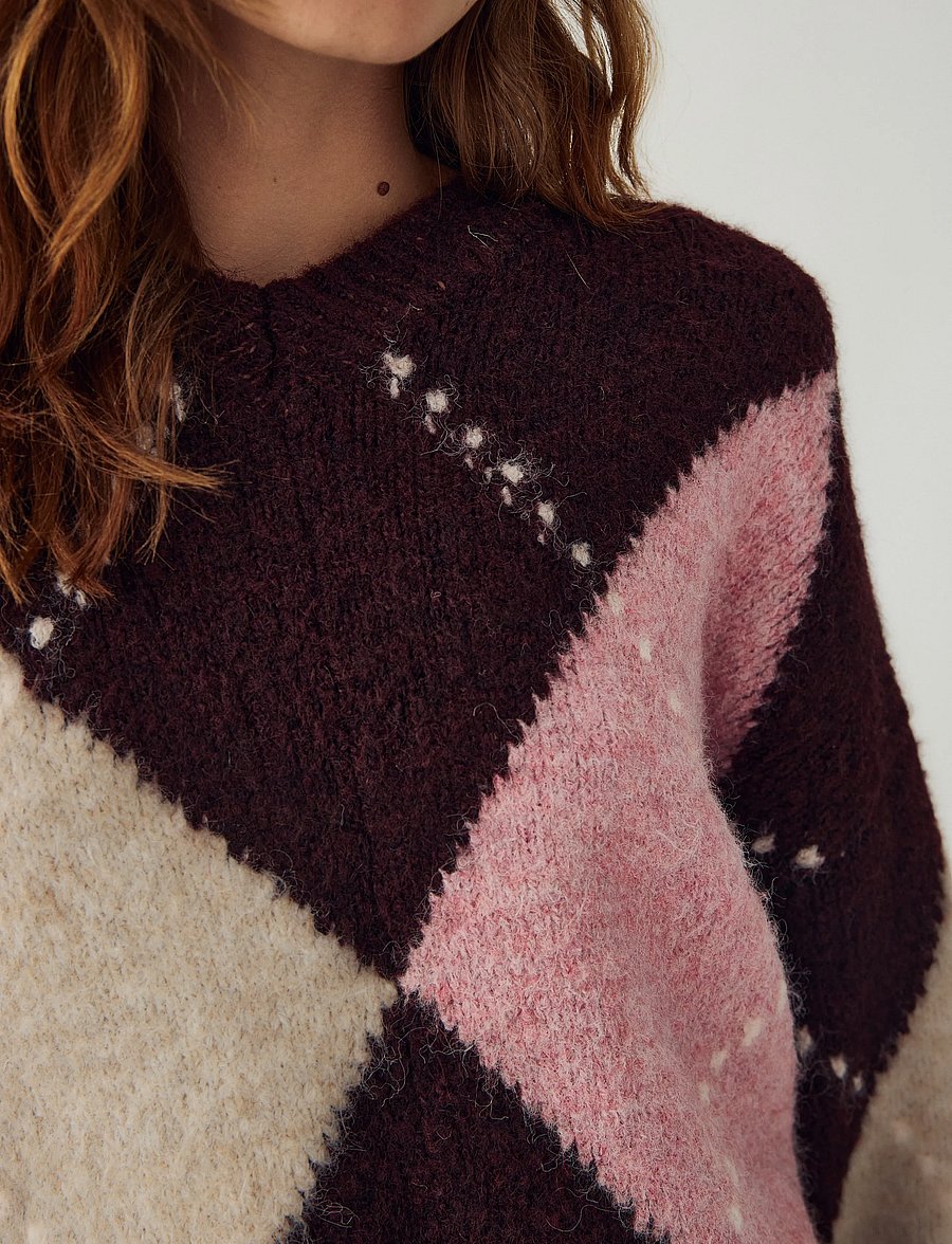 Noella - Lai Knit - pullover - winetasting mix - 4