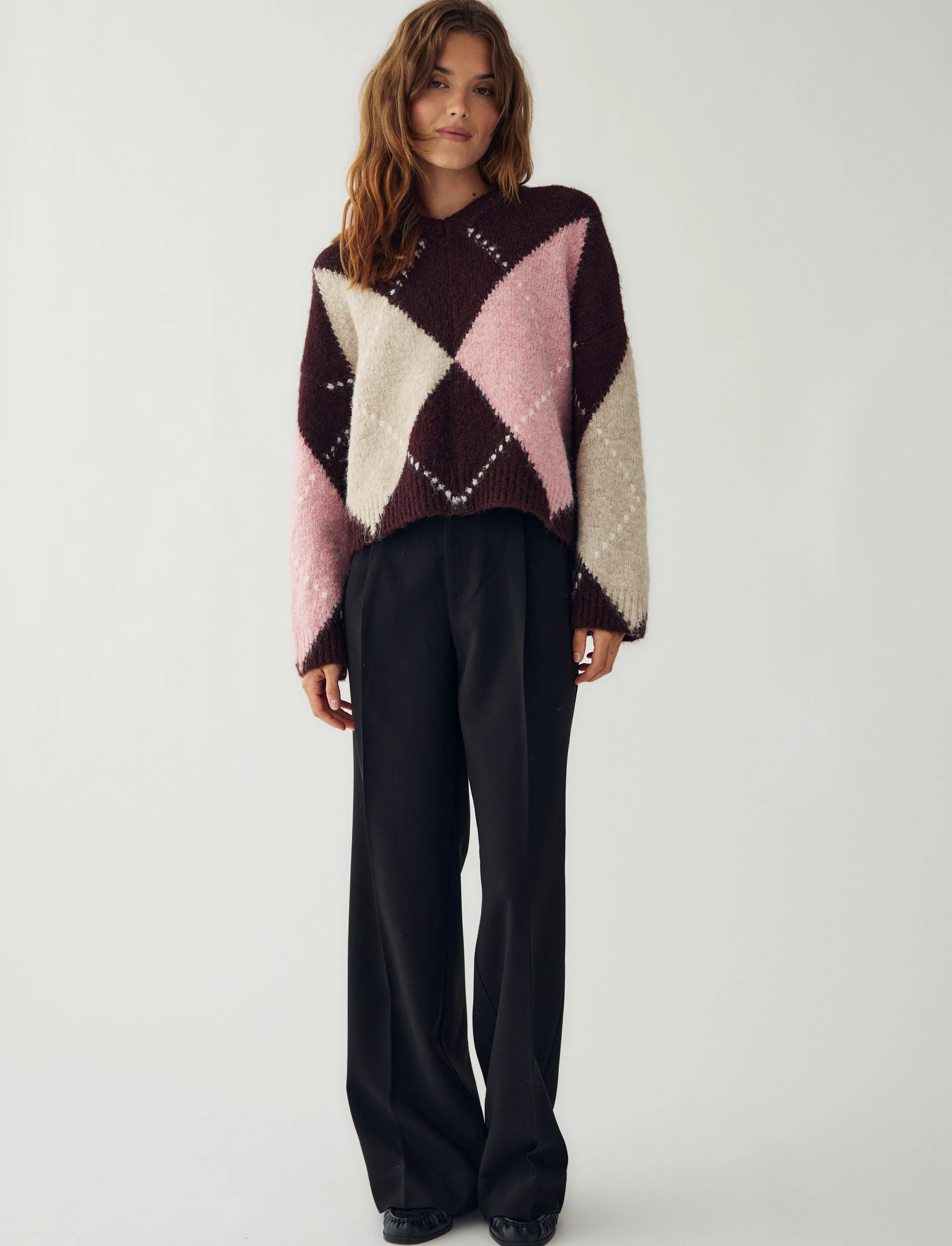 Noella - Lai Knit - pullover - winetasting mix - 5