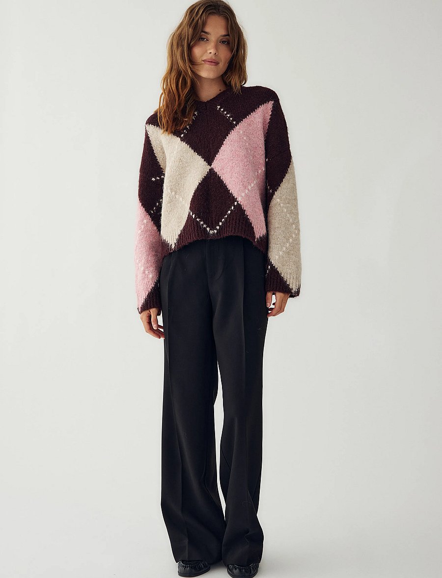 Noella - Lai Knit - pullover - winetasting mix - 5