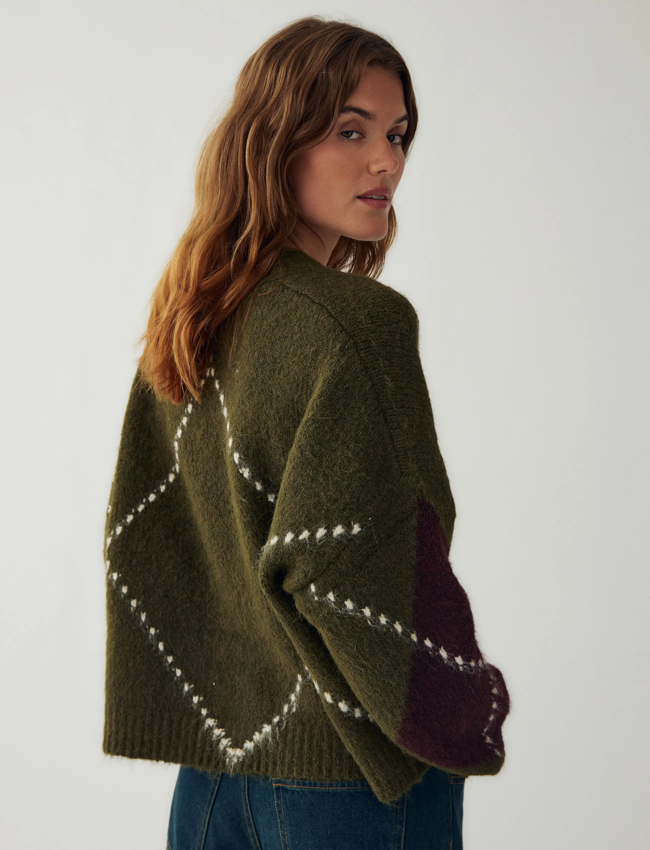 Noella - N-Laiana Knit Cardigan - kardiganid - avocado green mix - 3