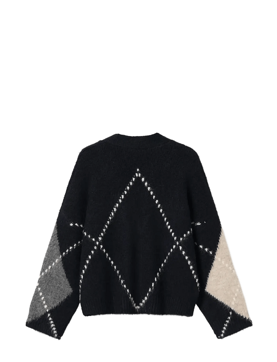 Noella - N-Laiana Knit Cardigan - cardigans - navy mix - 2