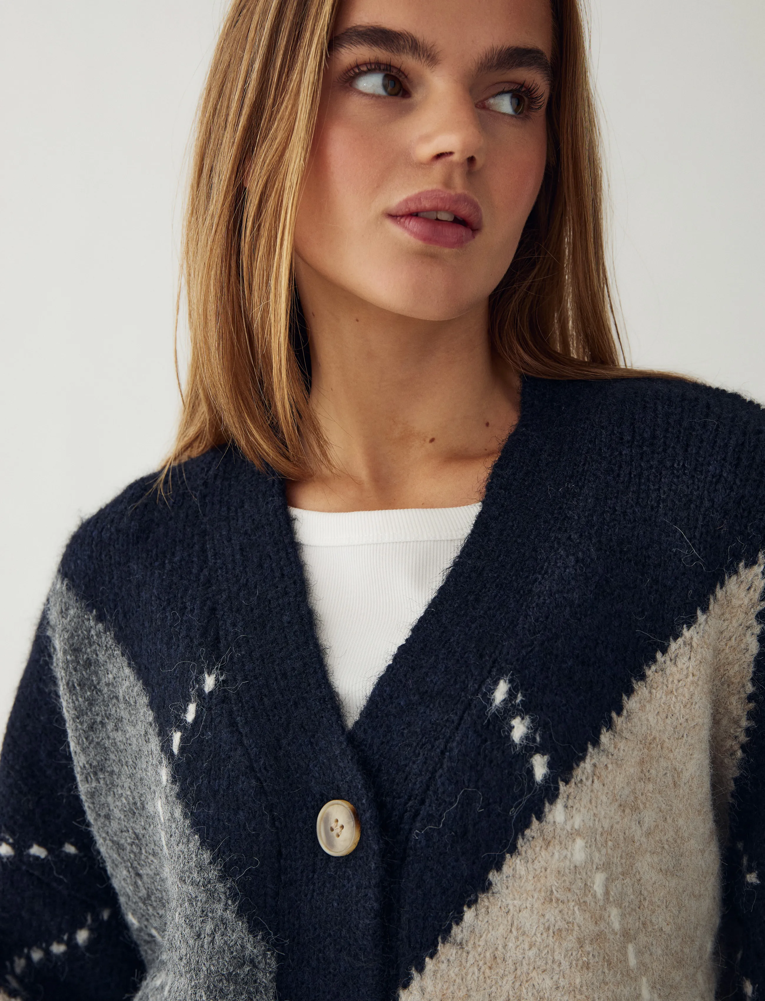 Noella - N-Laiana Knit Cardigan - cardigans - navy mix - 5