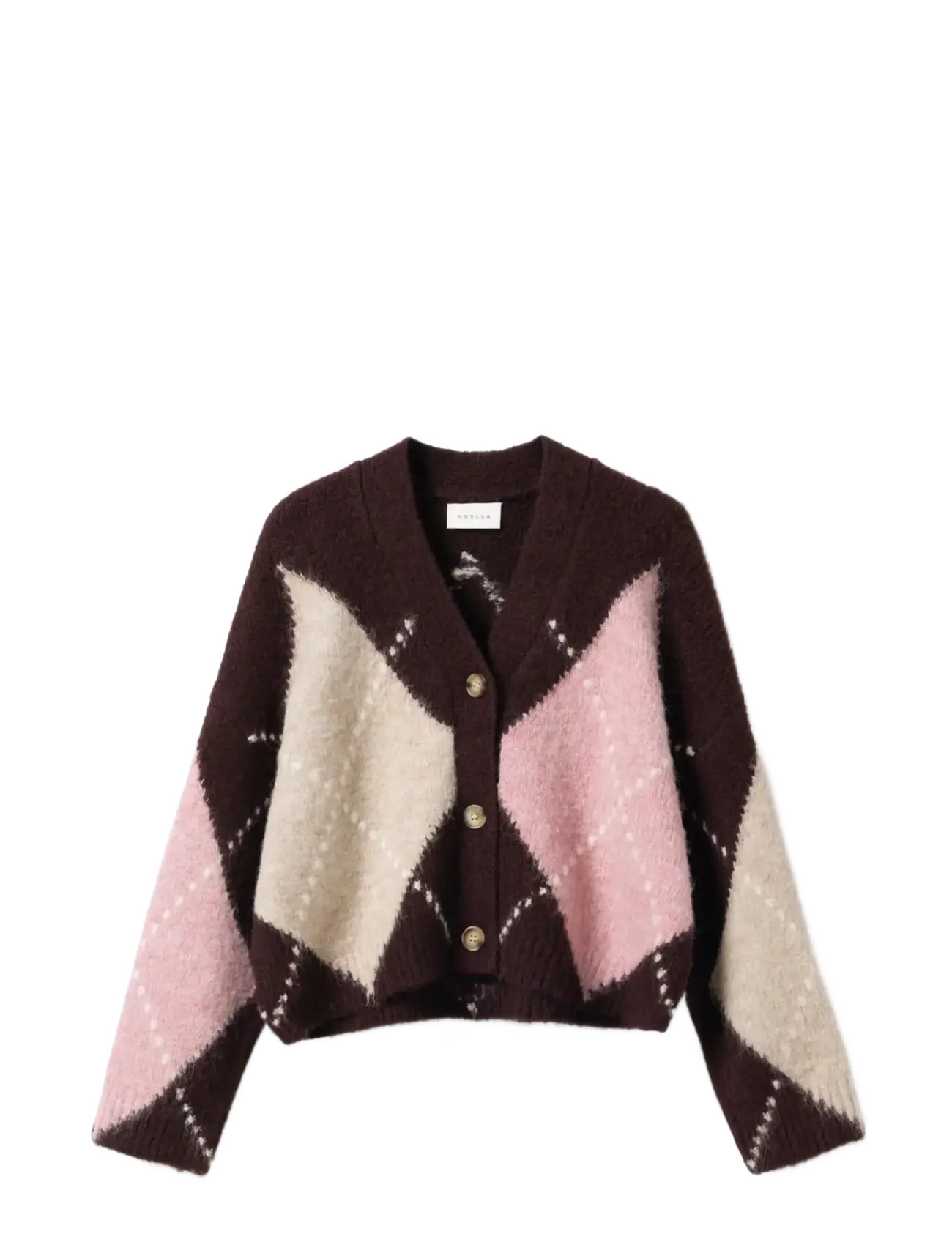 NOELLA N-Laiana Knit Cardigan Burgundy - L/XL - Damen