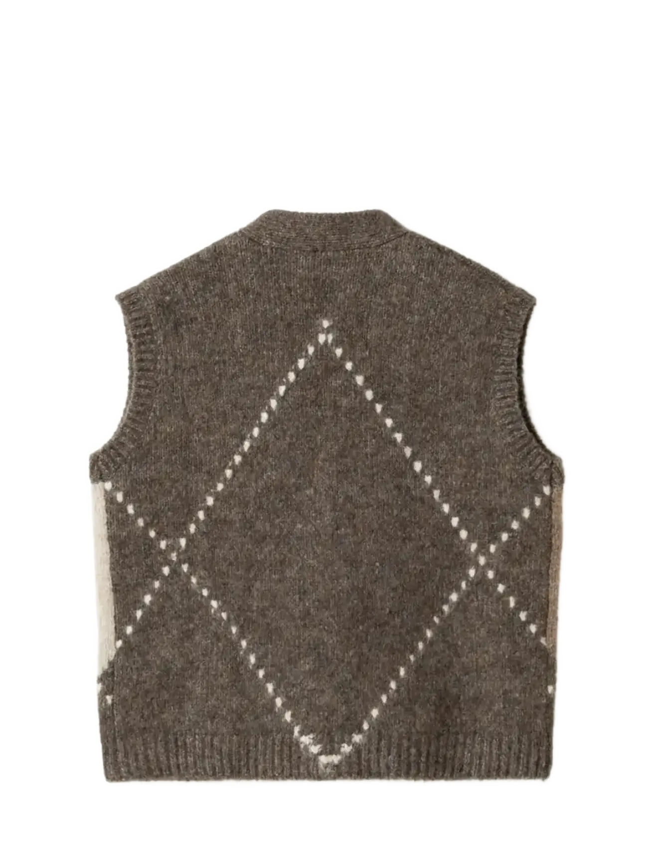 Noella - N-Laiana Knit Vest - kootud vestid - ash brown mix - 2