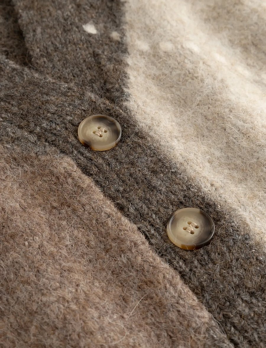 Noella - N-Laiana Knit Vest - strickwesten - ash brown mix - 5