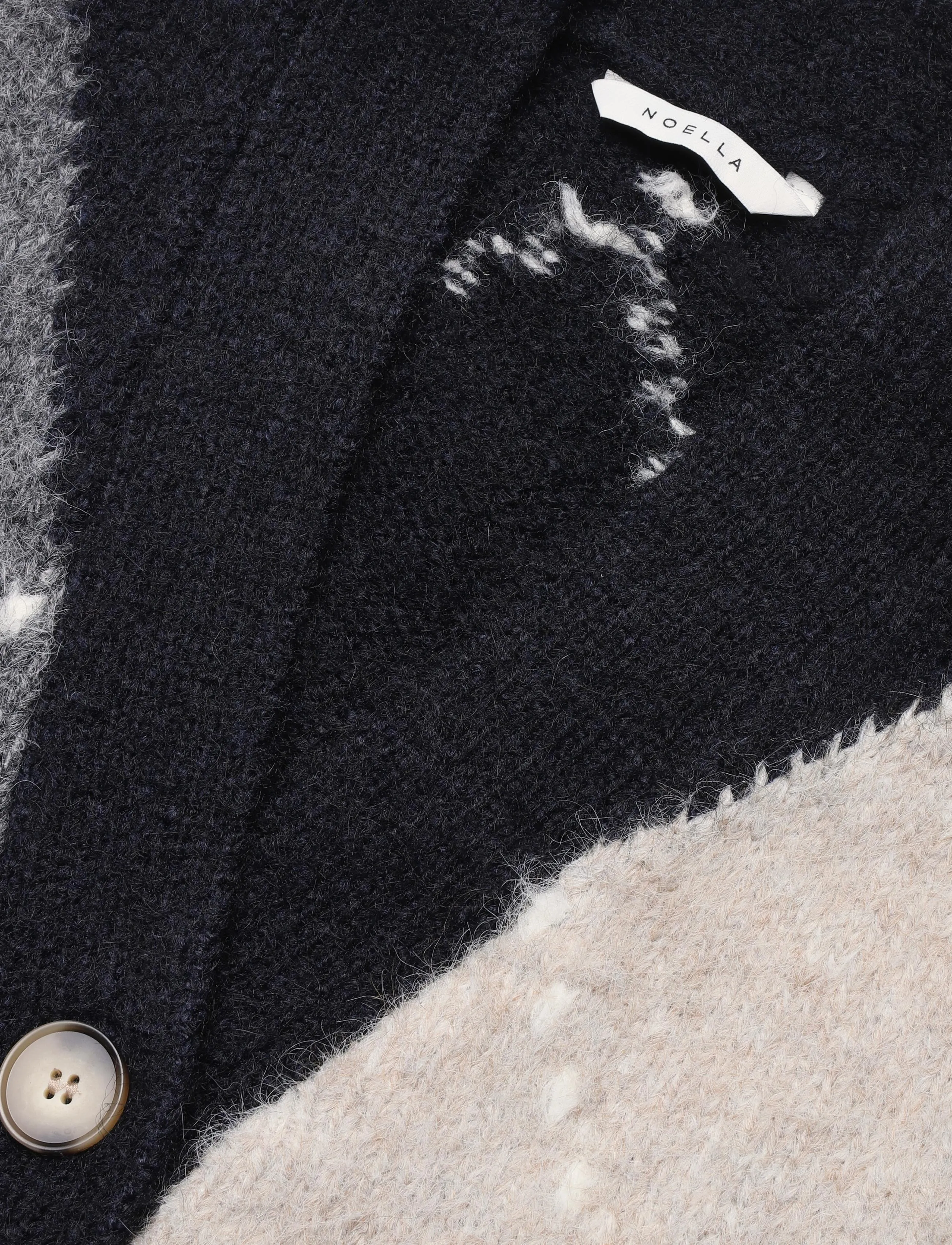Noella - N-Laiana Knit Vest - knitted vests - navy mix - 5