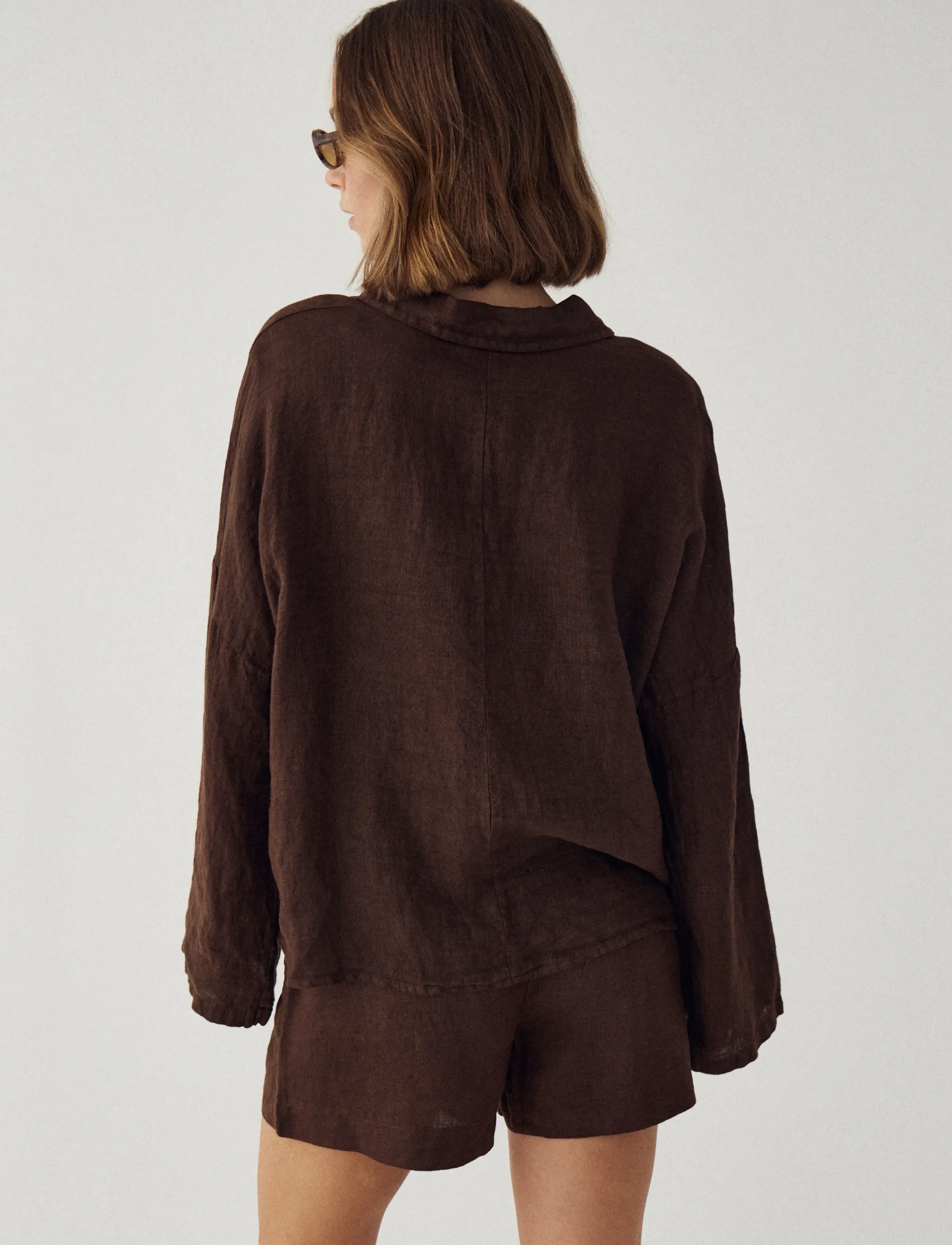 Noella - Leanora Shirt - langärmlige hemden - chocolate - 3