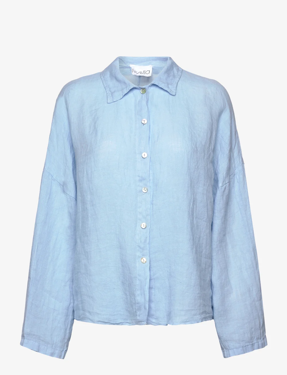Noella - Leanora Shirt - long-sleeved shirts - light blue - 1