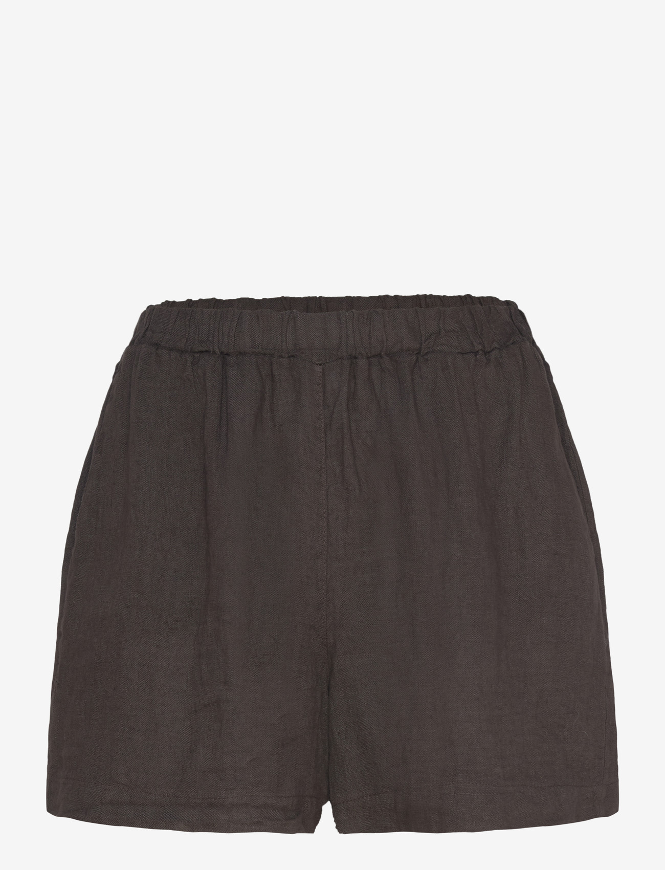 Noella - Layne Shorts - hørshorts - chocolate - 0