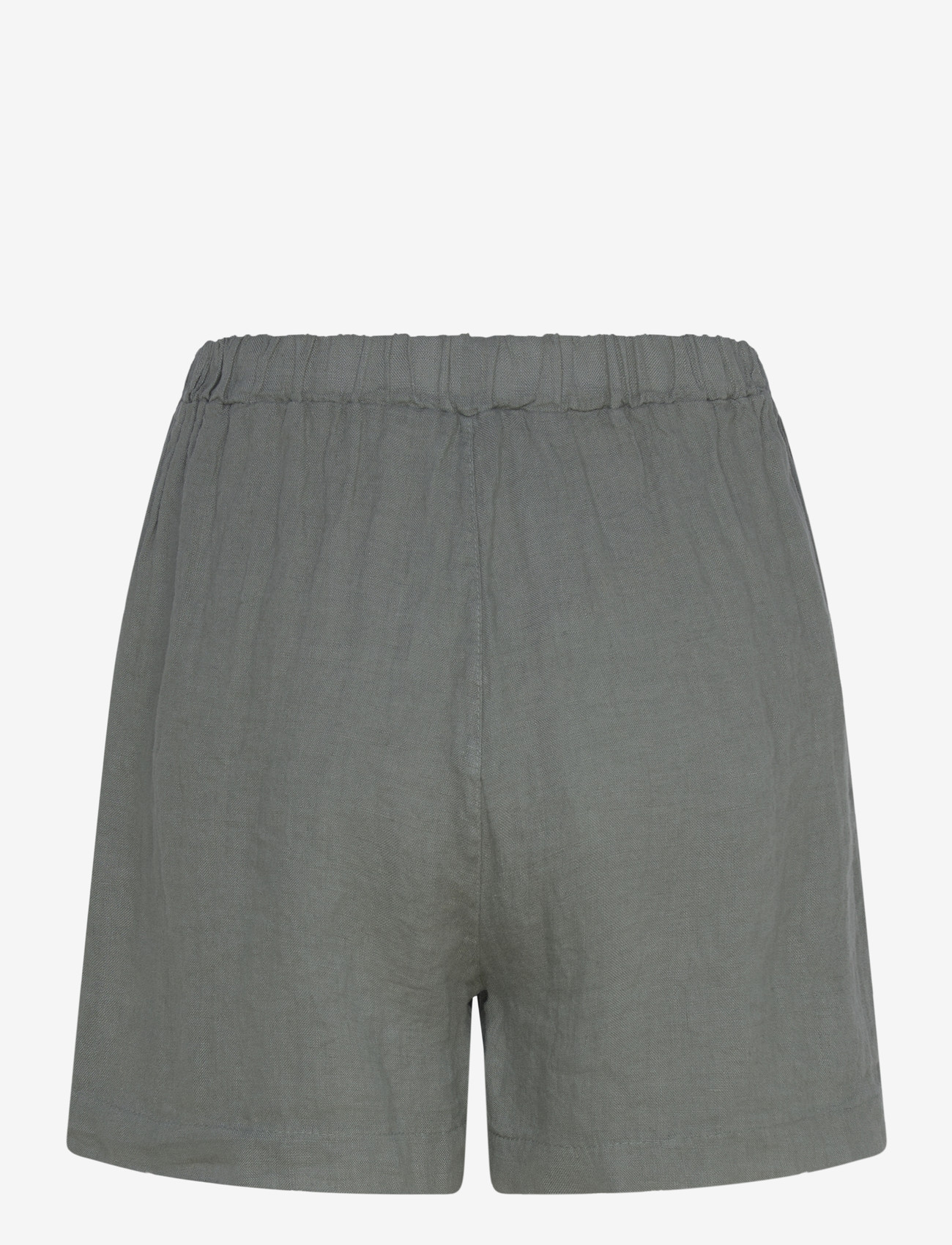 Noella - Layne Shorts - linased lühikesed püksid - green leaf - 1