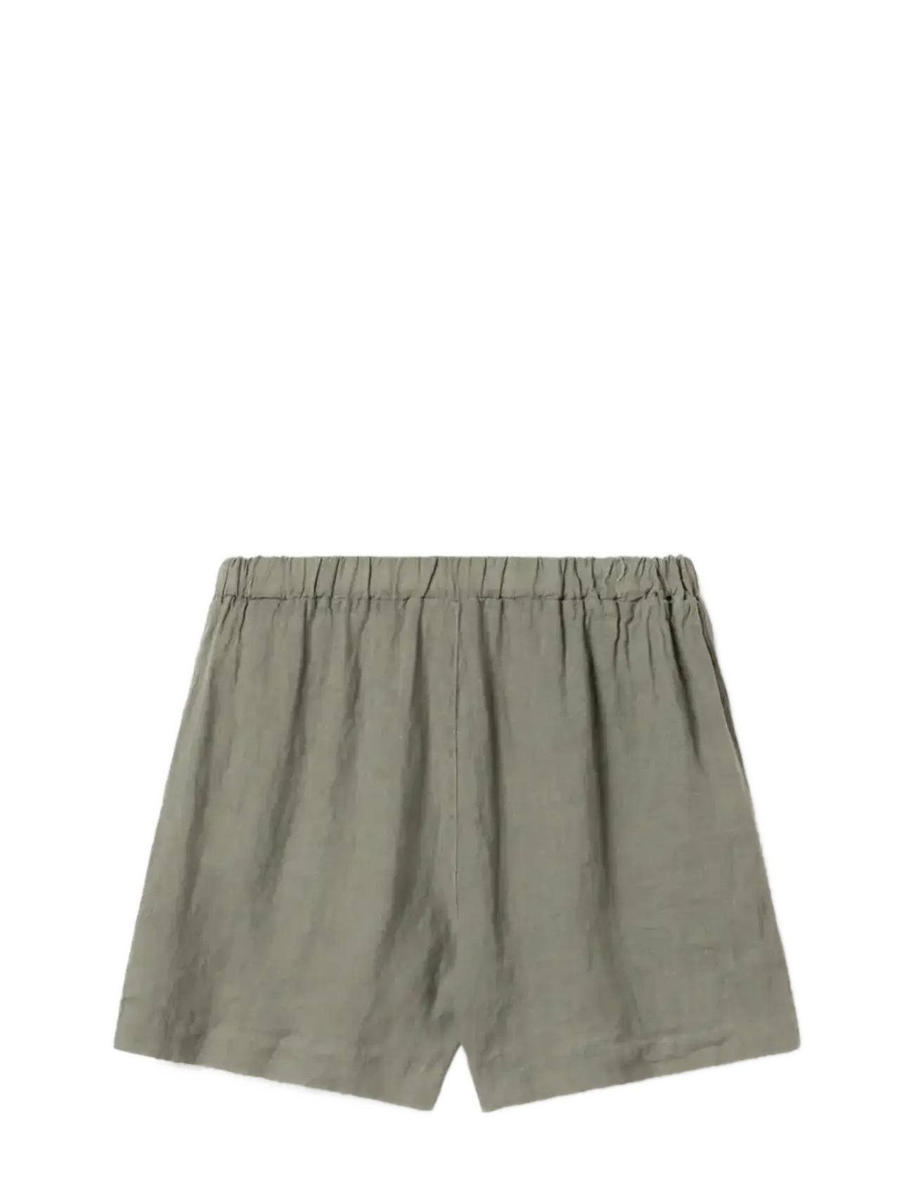 Noella - Layne Shorts - hørshorts - green leaf - 1