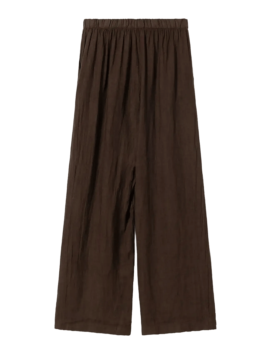Noella - Lorann Pants - hørbukser - chocolate - 1
