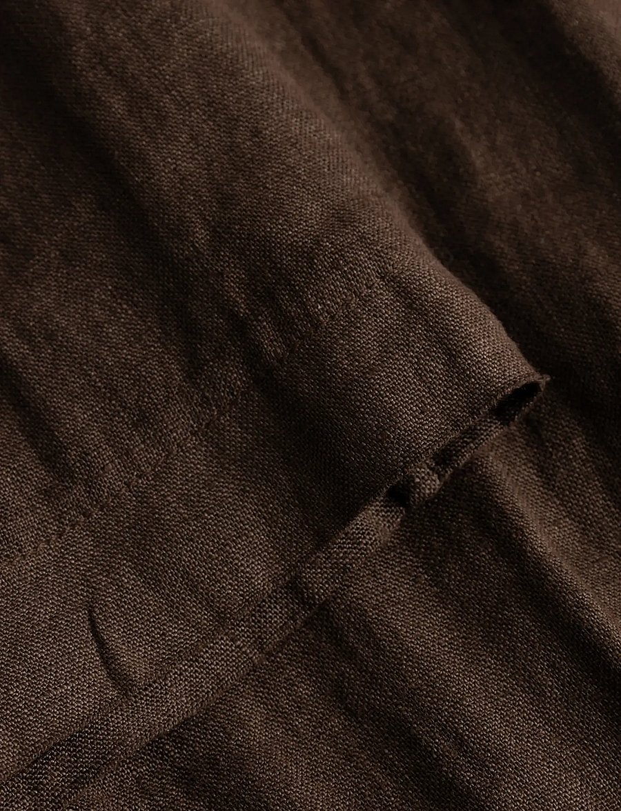 Noella - Lorann Pants - hørbukser - chocolate - 3