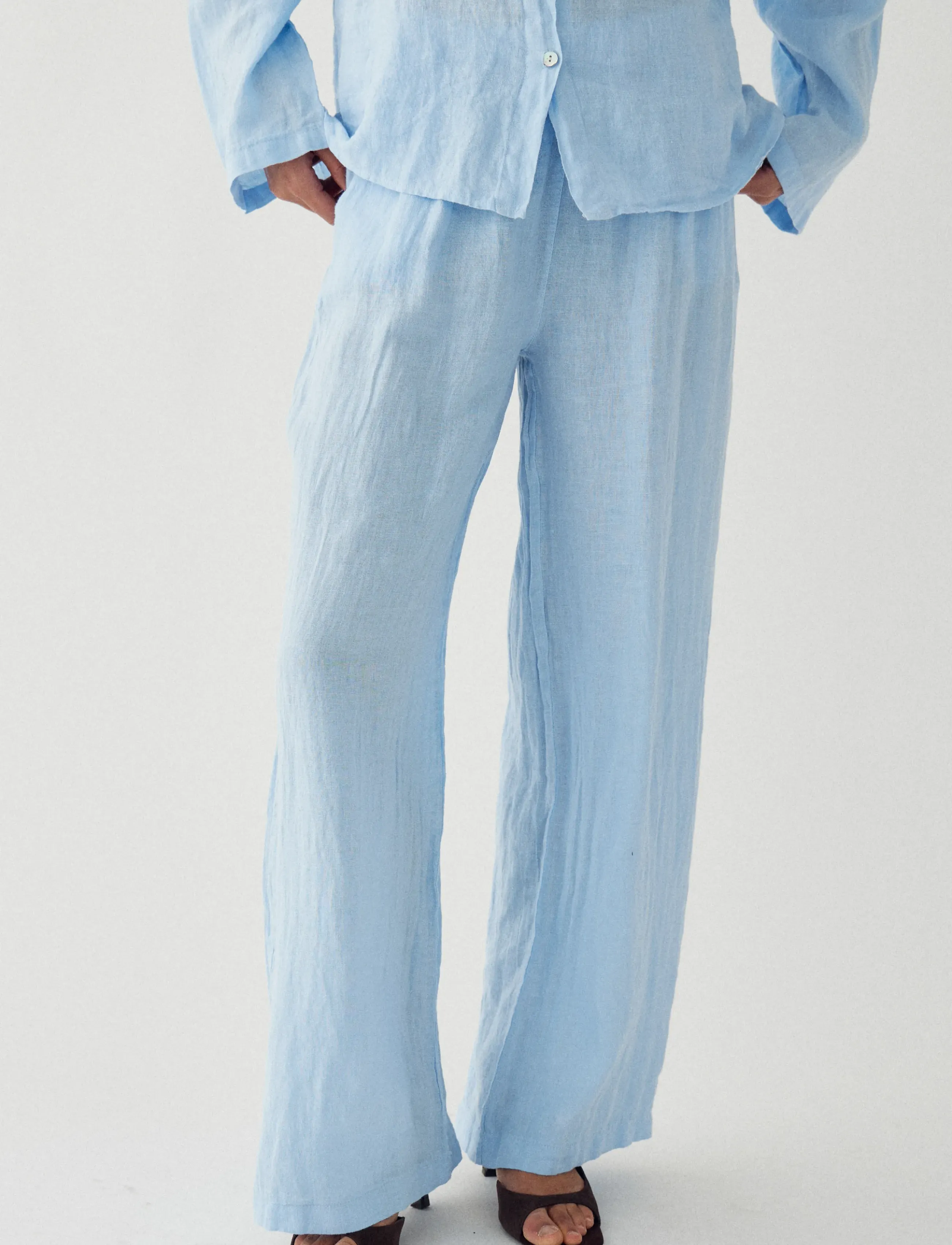 Noella Lorann Pants - Culottes - LIGHT BLUE / blue
