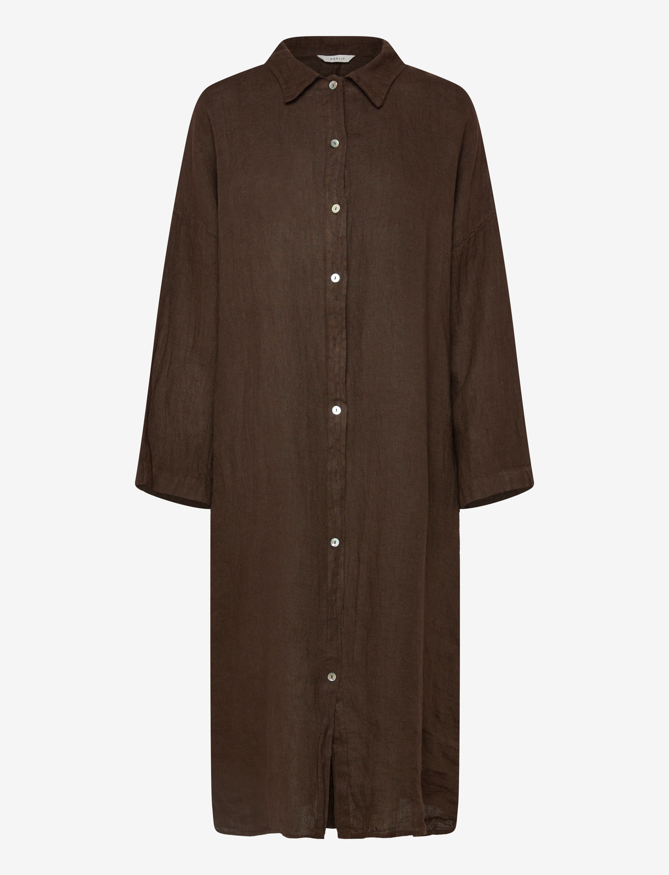 Noella - N-Lorita Dress - hemdkleider - chocolate - 0