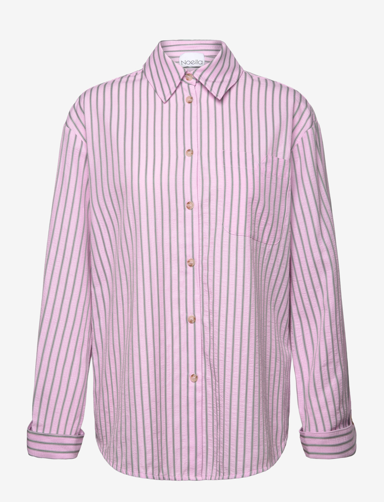 Noella - Marlon Stripe Shirt - daffy pink stripe - 1