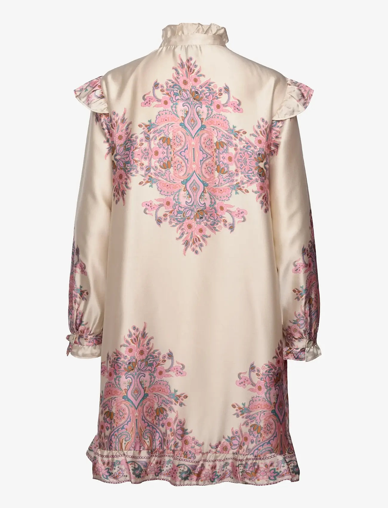 Noella - Reno Ruby Ruffle Dress - skjortklänningar - drusella print - 2