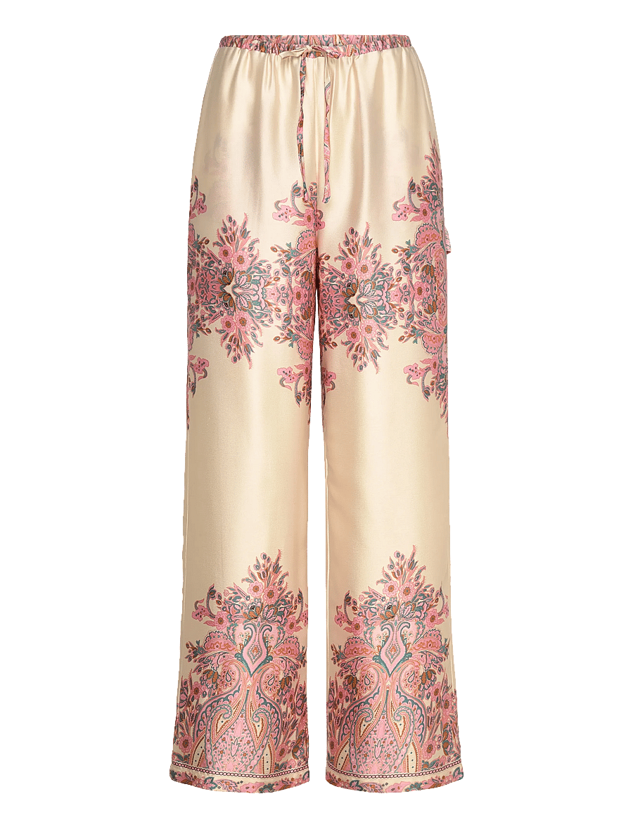 Noella - Sally Pants - bukser med brede ben - drusella print - 1