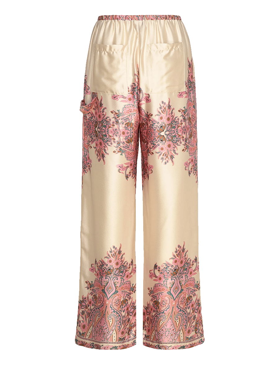 Noella - Sally Pants - bukser med brede ben - drusella print - 2