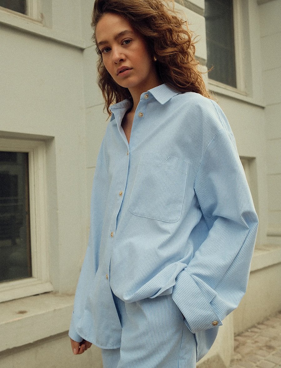 Noella - Marlon Shirt - dorla blue stripe - 0