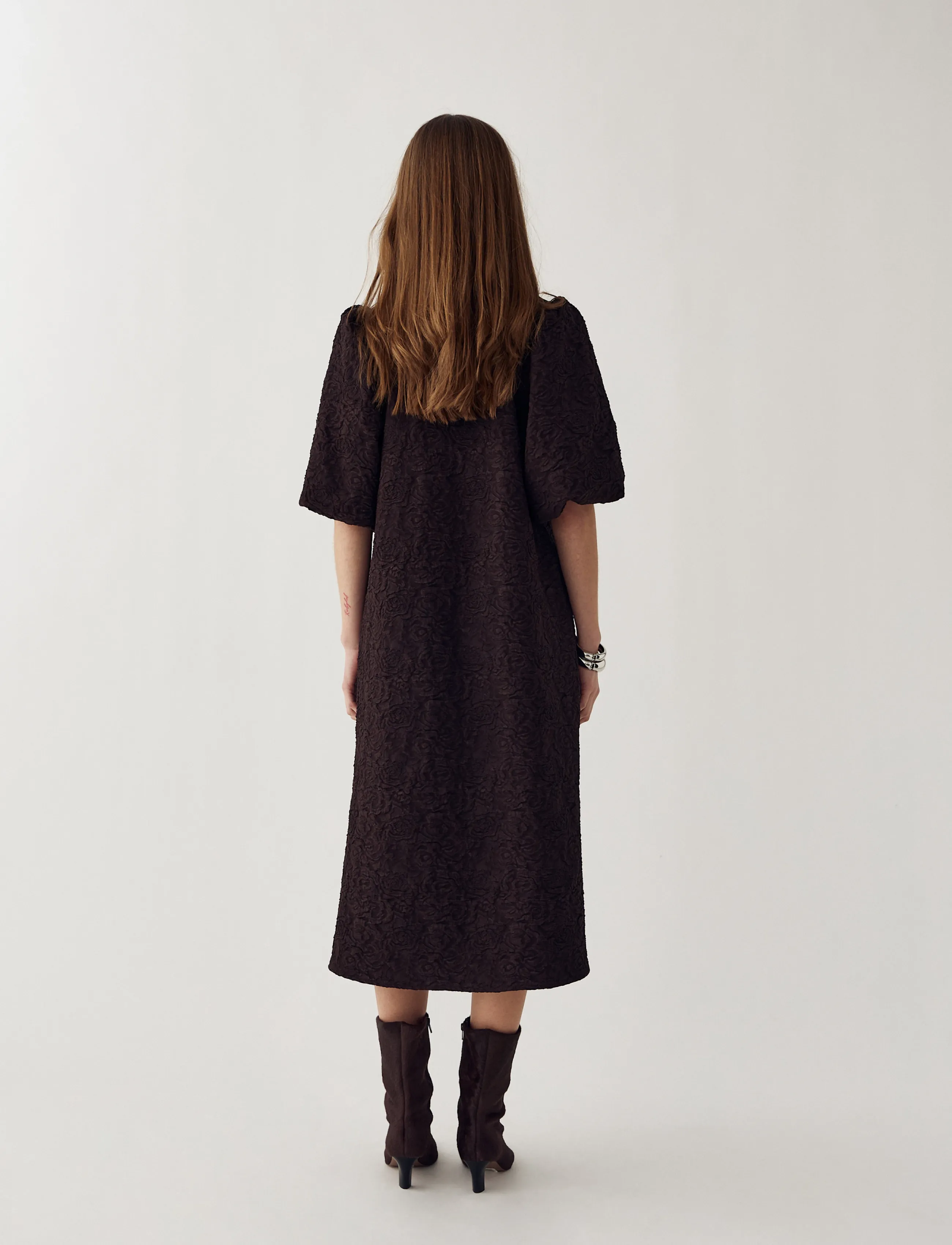Noella - N-Pastis Long Dress - sommerkleider - chocolate - 5