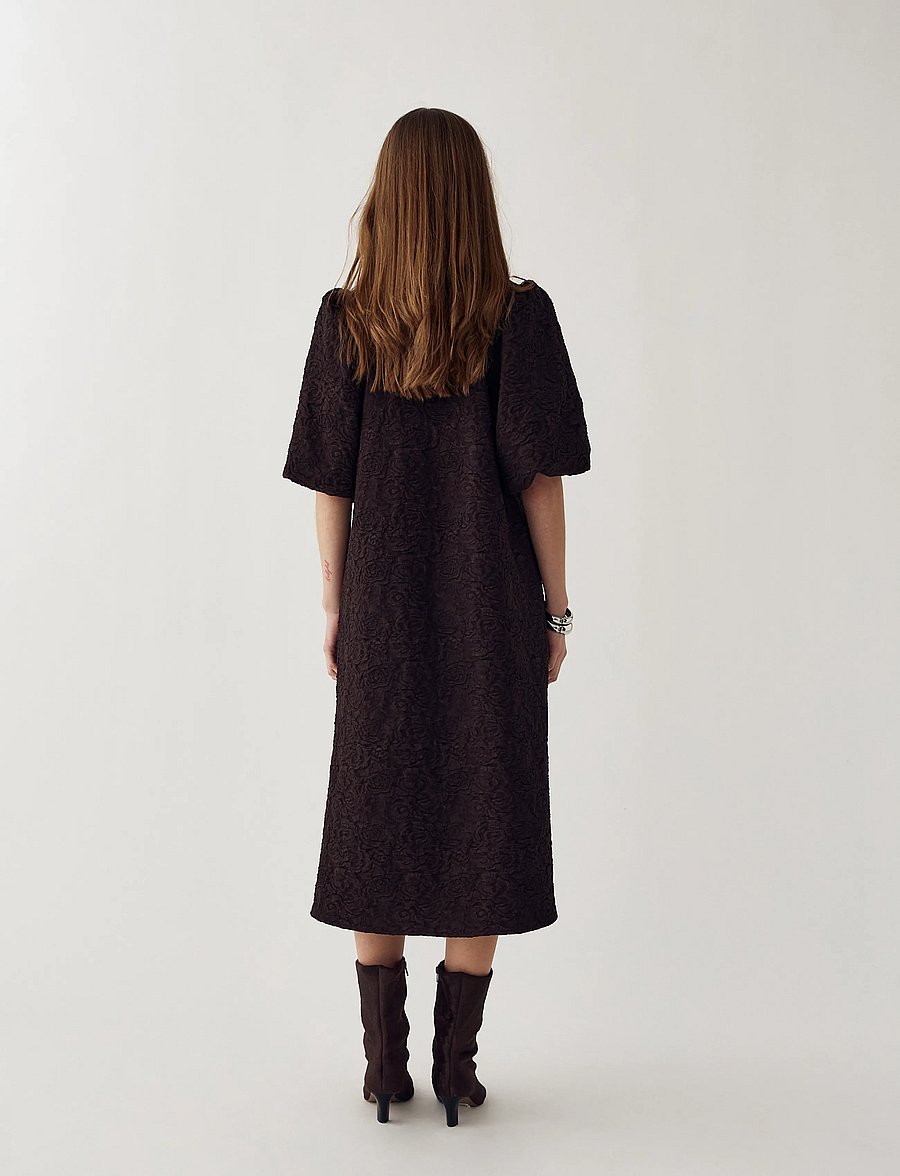 Noella - N-Pastis Long Dress - sommerkjoler - chocolate - 5