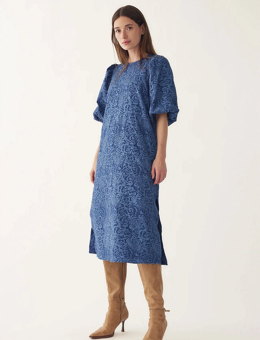 Noella - N-Pastis Long Dress - sommerkleider - dusty blue - 4