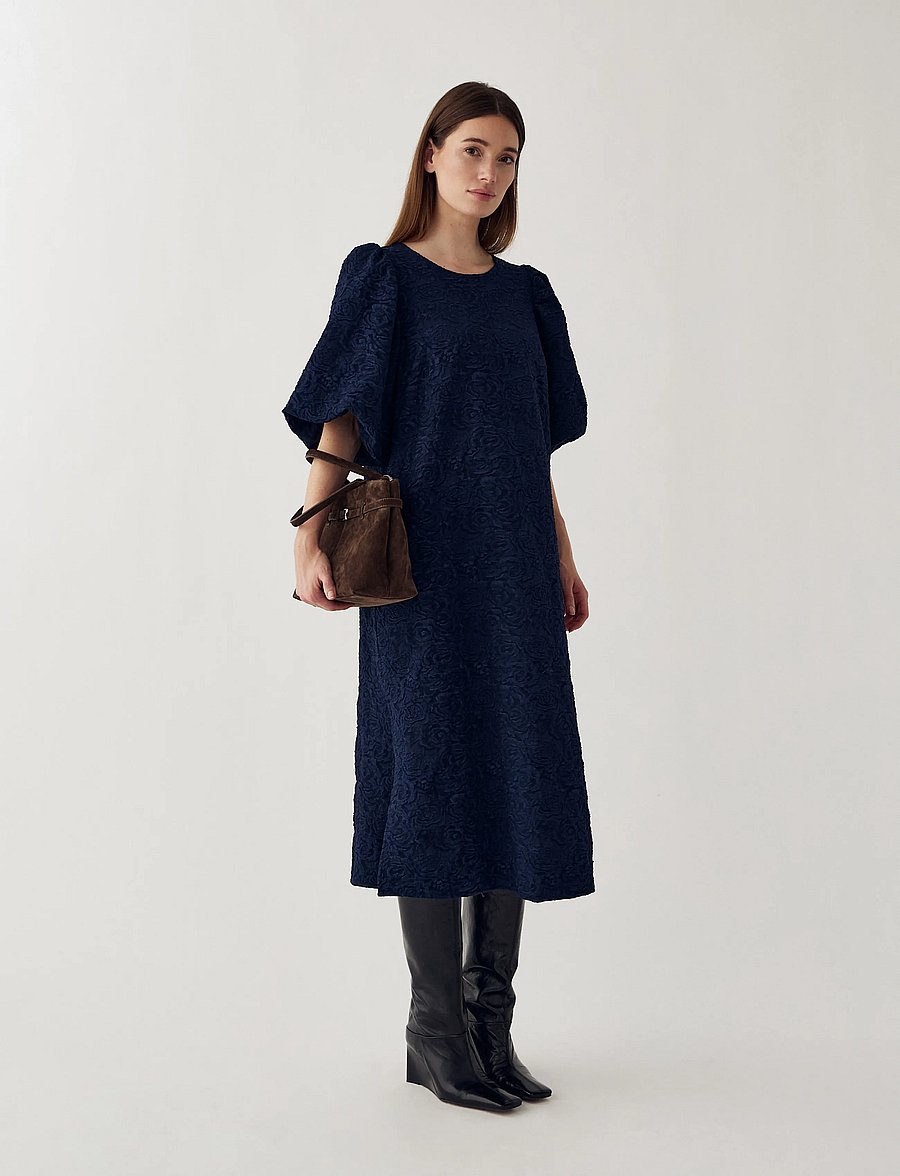 Noella - N-Pastis Long Dress - sommerkleider - navy blue - 0