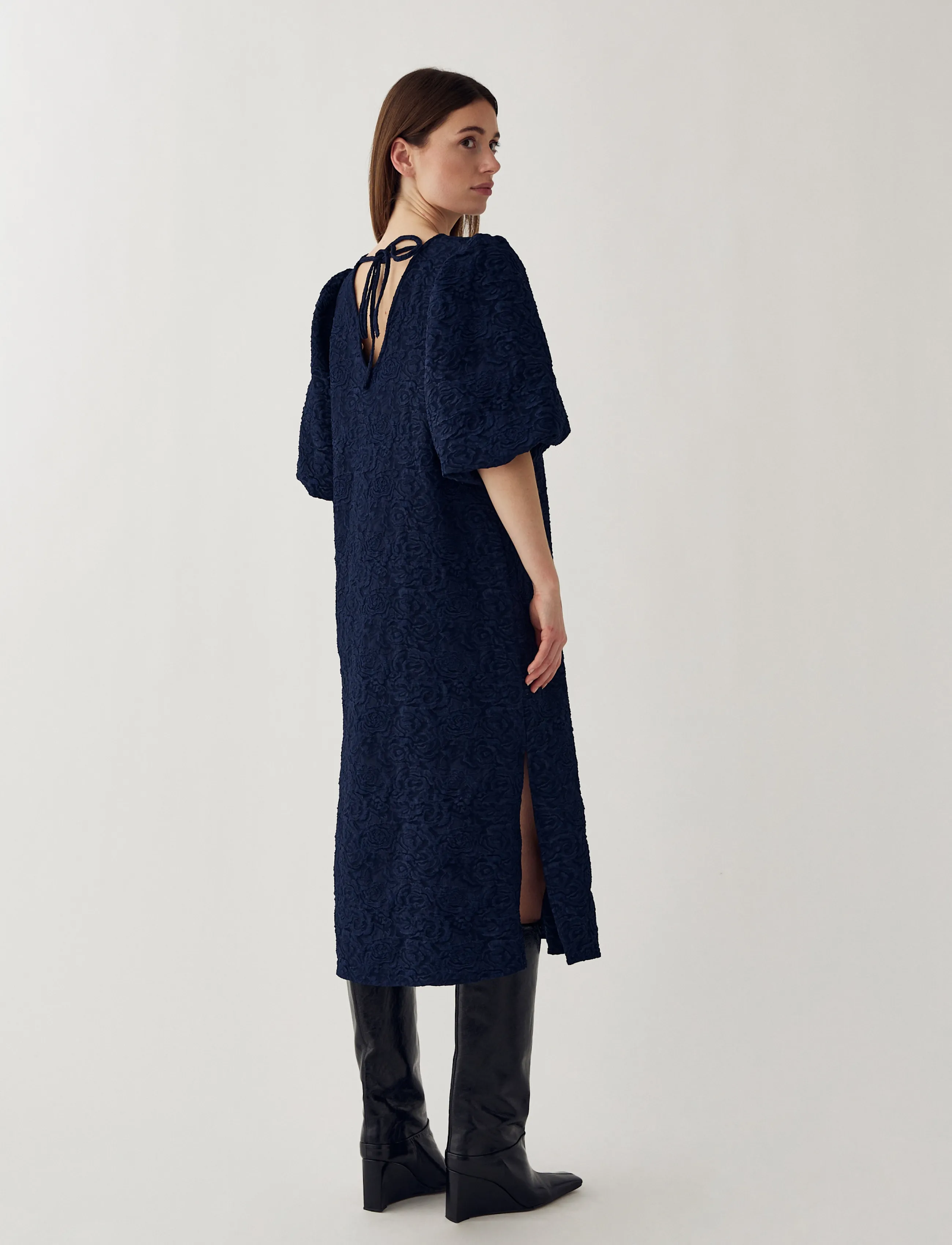 Noella - N-Pastis Long Dress - summer dresses - navy blue - 4
