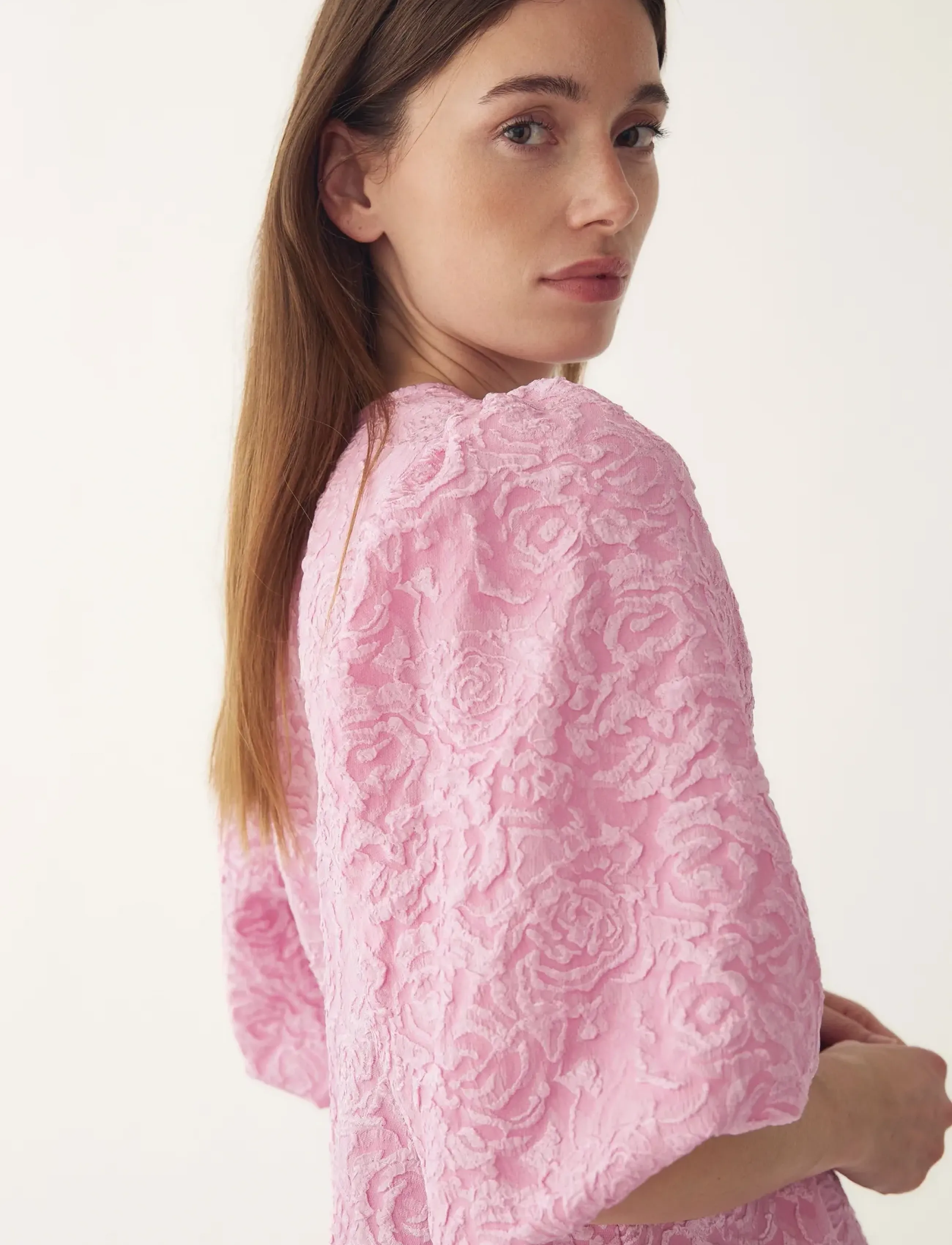 Noella - N-Shelly Blouse - palaidinės trumpomis rankovėmis - baby pink - 4