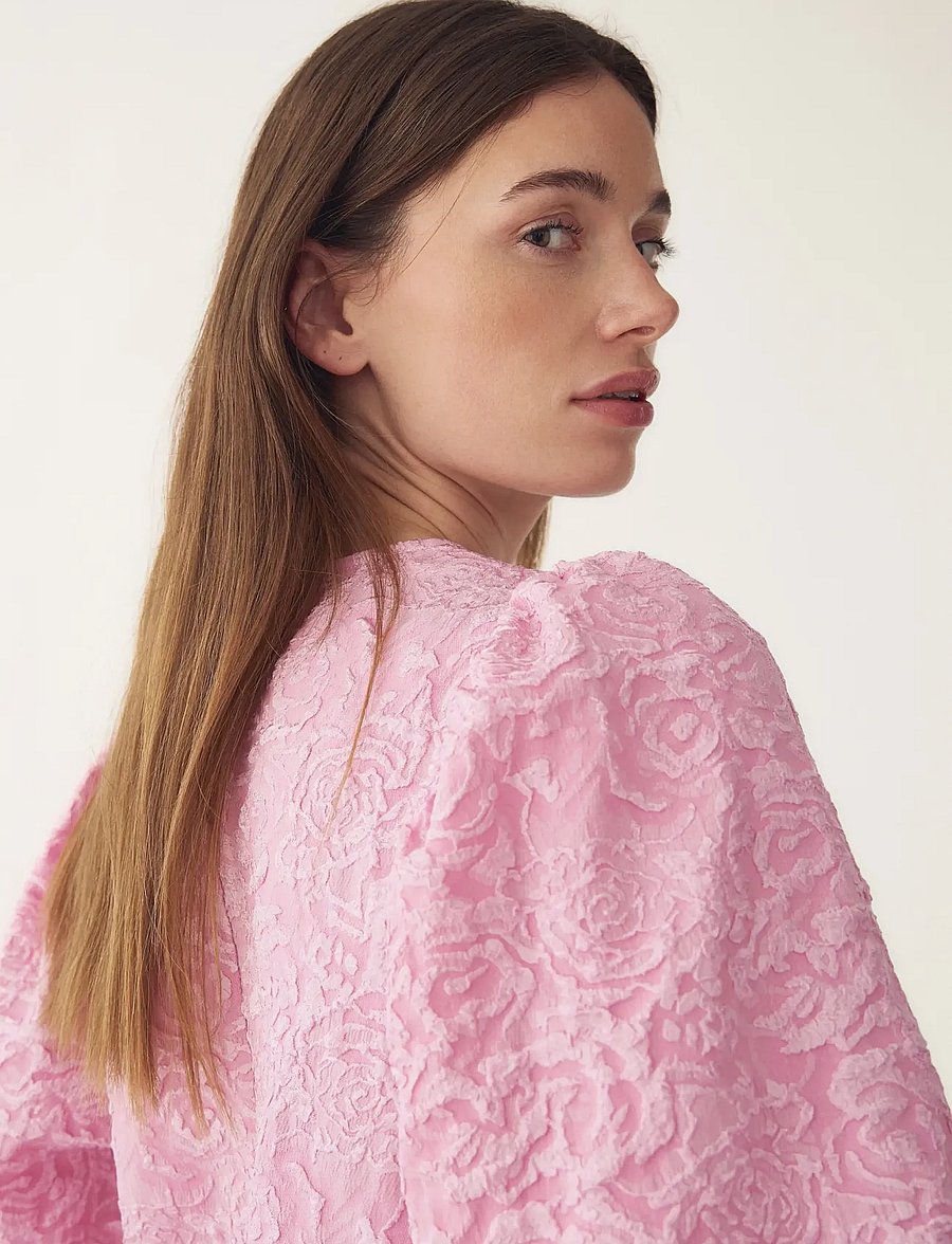 Noella - N-Shelly Blouse - kurzärmelige blusen - baby pink - 5
