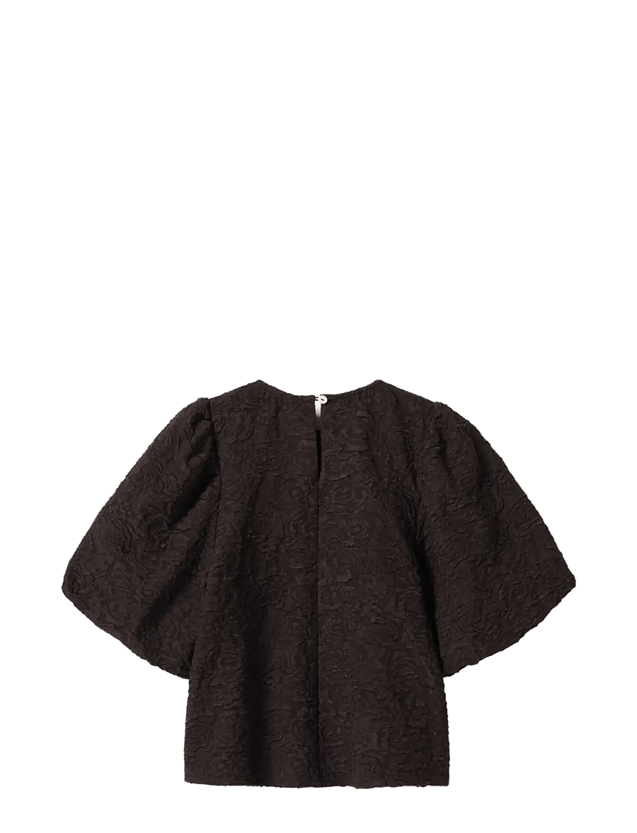 Noella - N-Shelly Blouse - kolmveerandvarrukatega pluusid - chocolate - 2