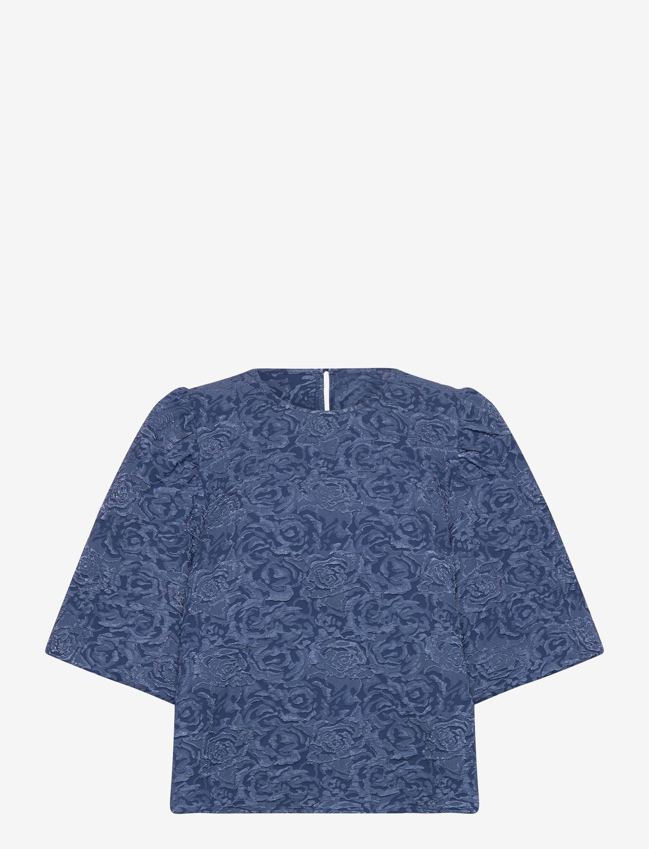 Noella - N-Shelly Blouse - short-sleeved blouses - dusty blue - 1