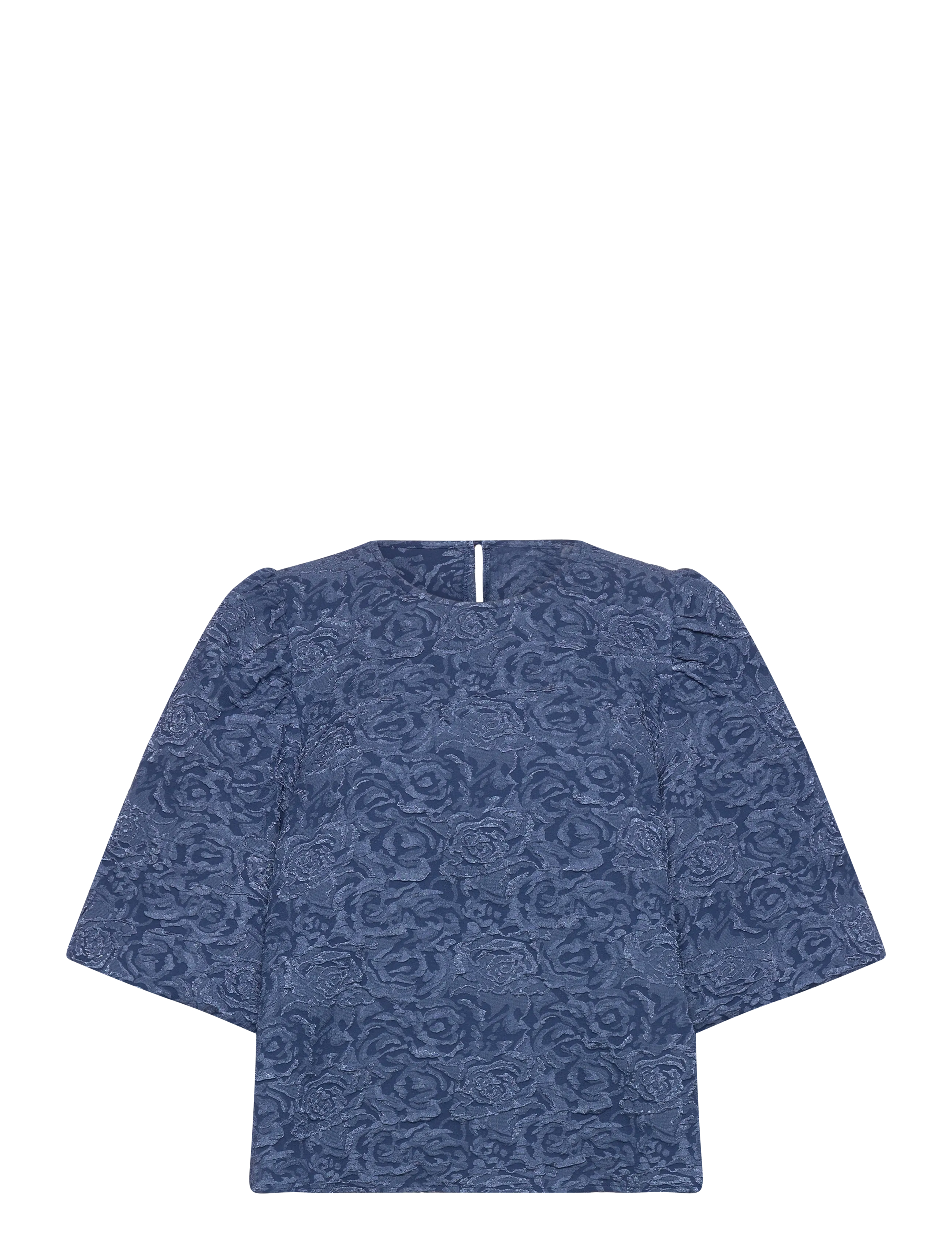 N-Shelly Blouse - DUSTY BLUE