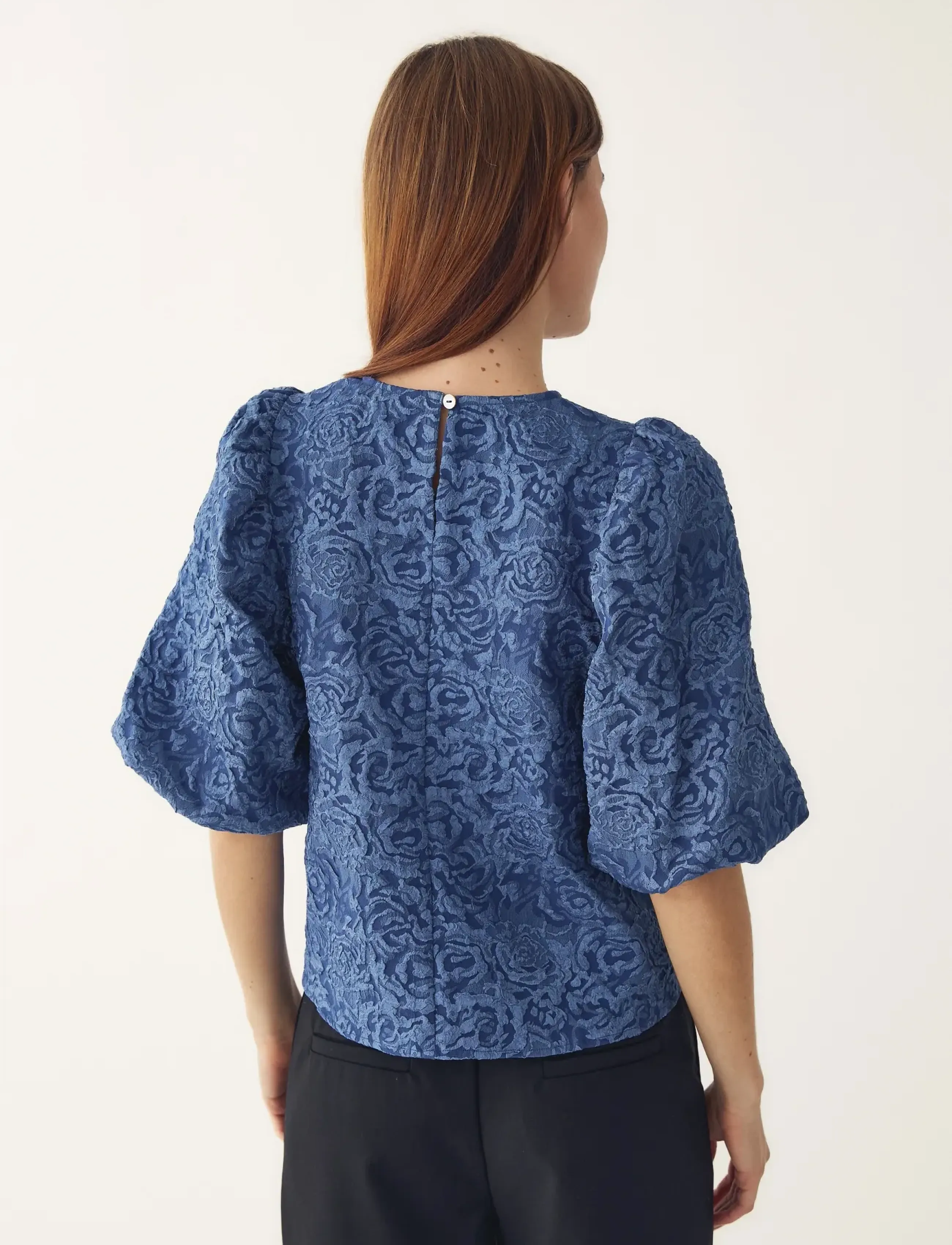 Noella - N-Shelly Blouse - blouses met korte mouwen - dusty blue - 4