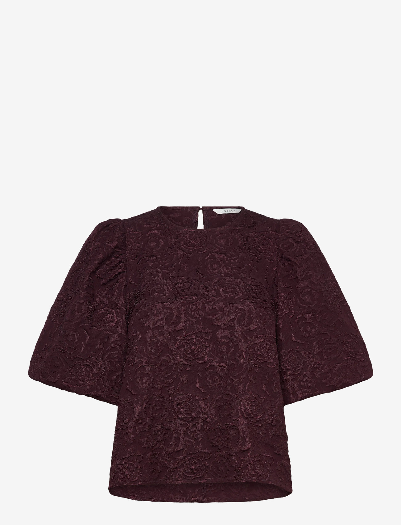 Noella - N-Shelly Blouse - kortærmede bluser - winetasting - 0