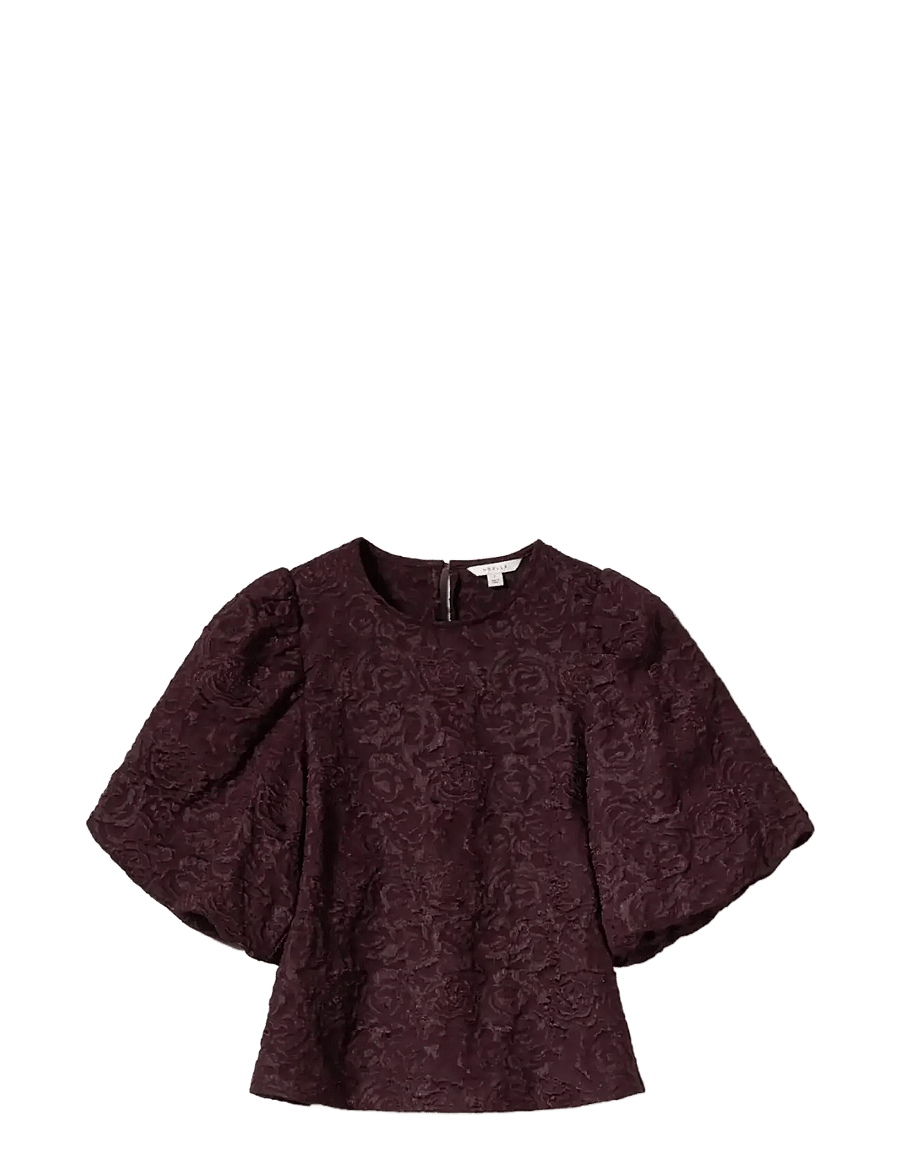 Noella - N-Shelly Blouse - kurzärmelige blusen - winetasting - 1