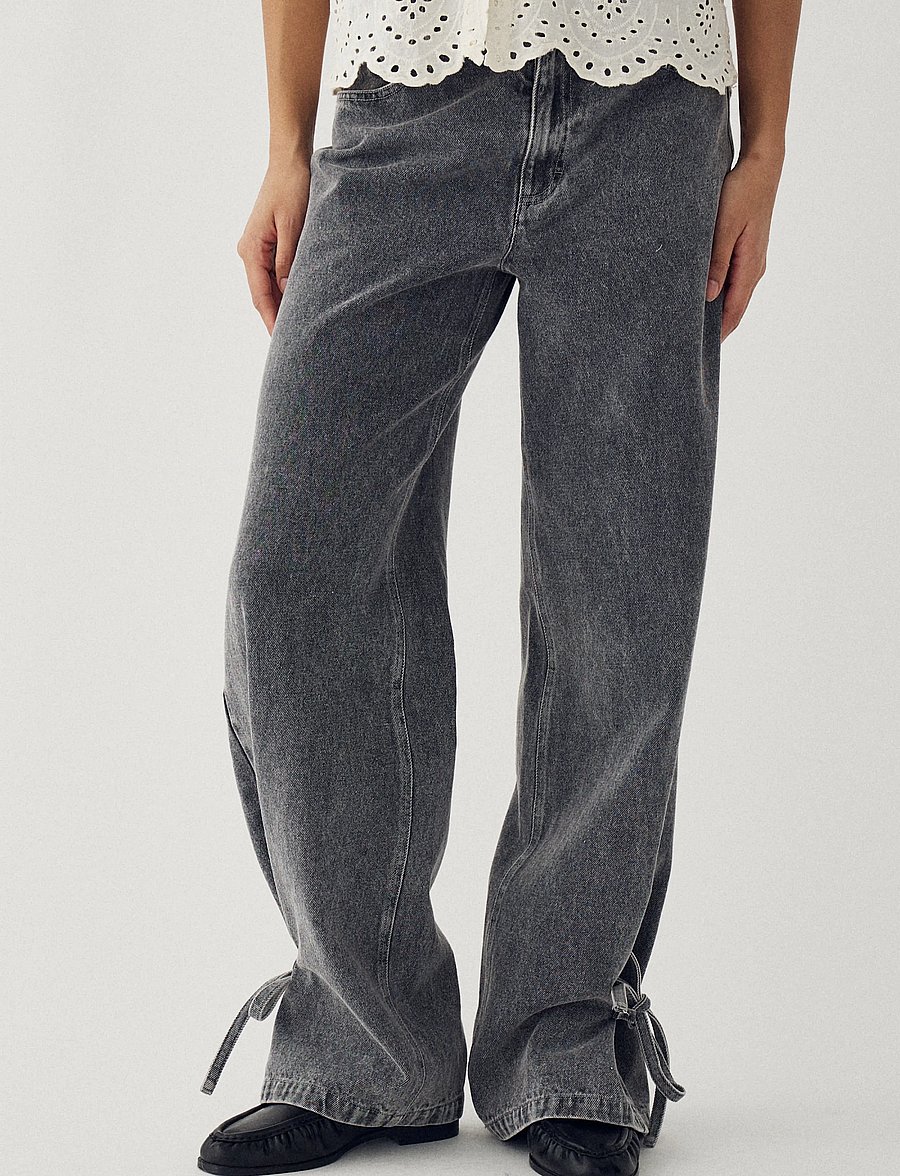 Noella - N-Kika MW Jeans - laia säärega teksad - grey wash - 0