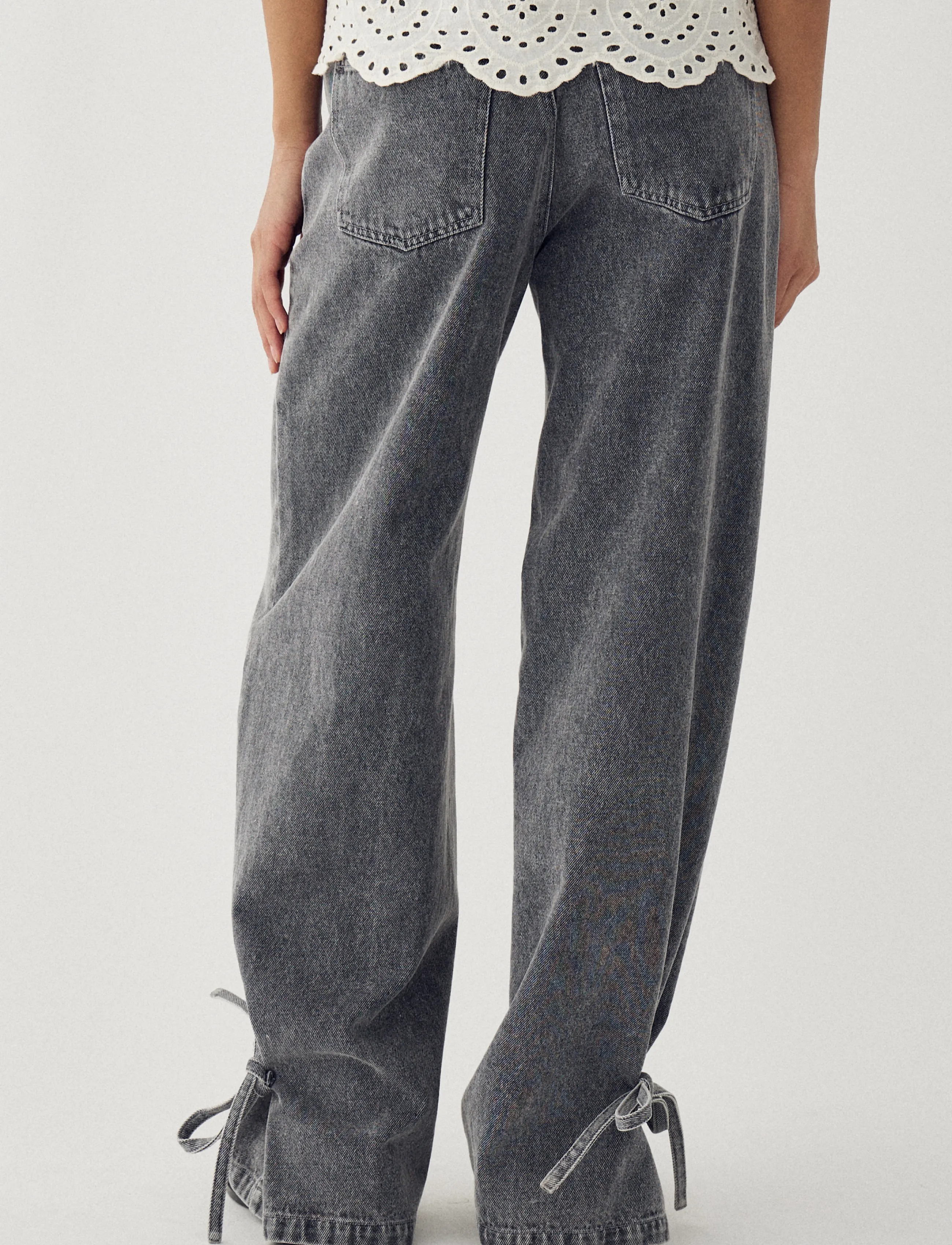 Noella - N-Kika MW Jeans - laia säärega teksad - grey wash - 3