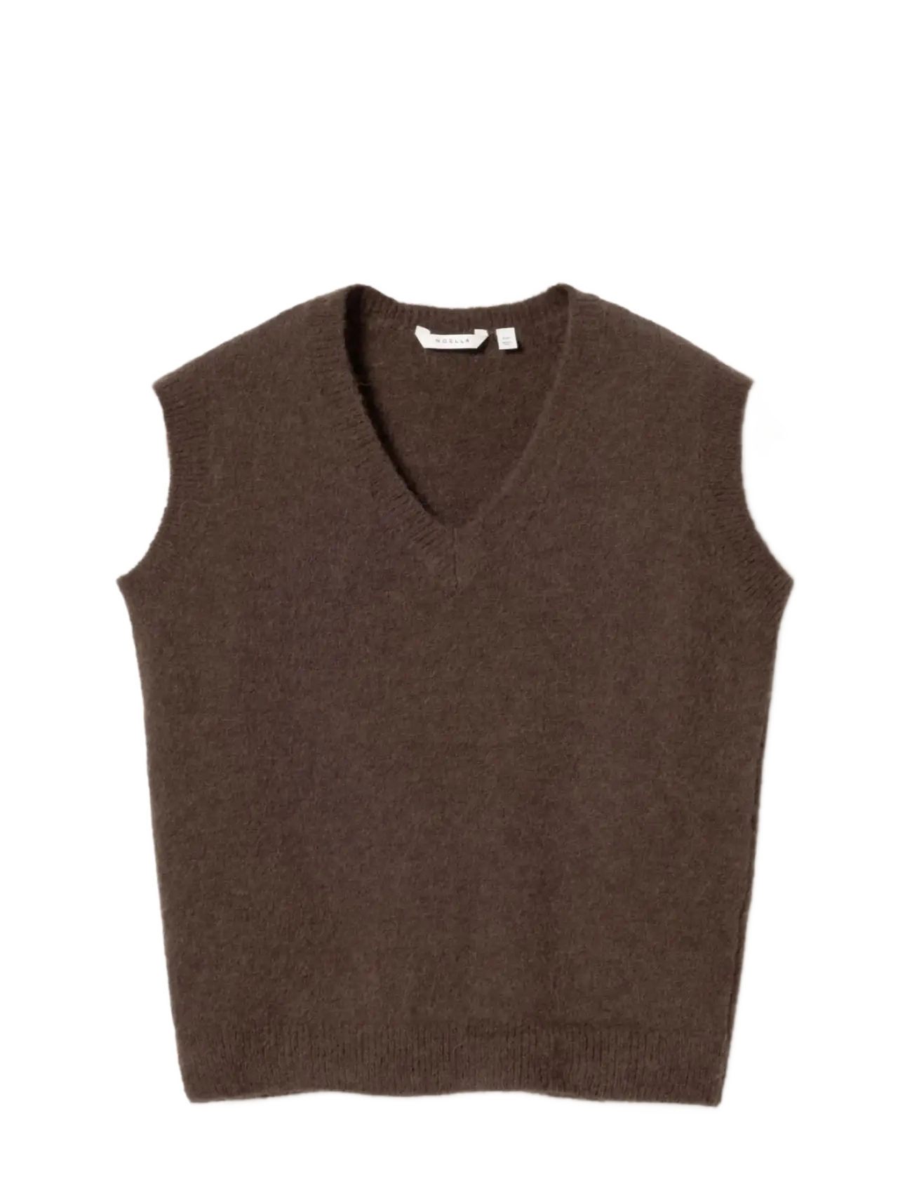 Noella N-Leatrice Knit Vest - Westen - DARK BROWN / brown
