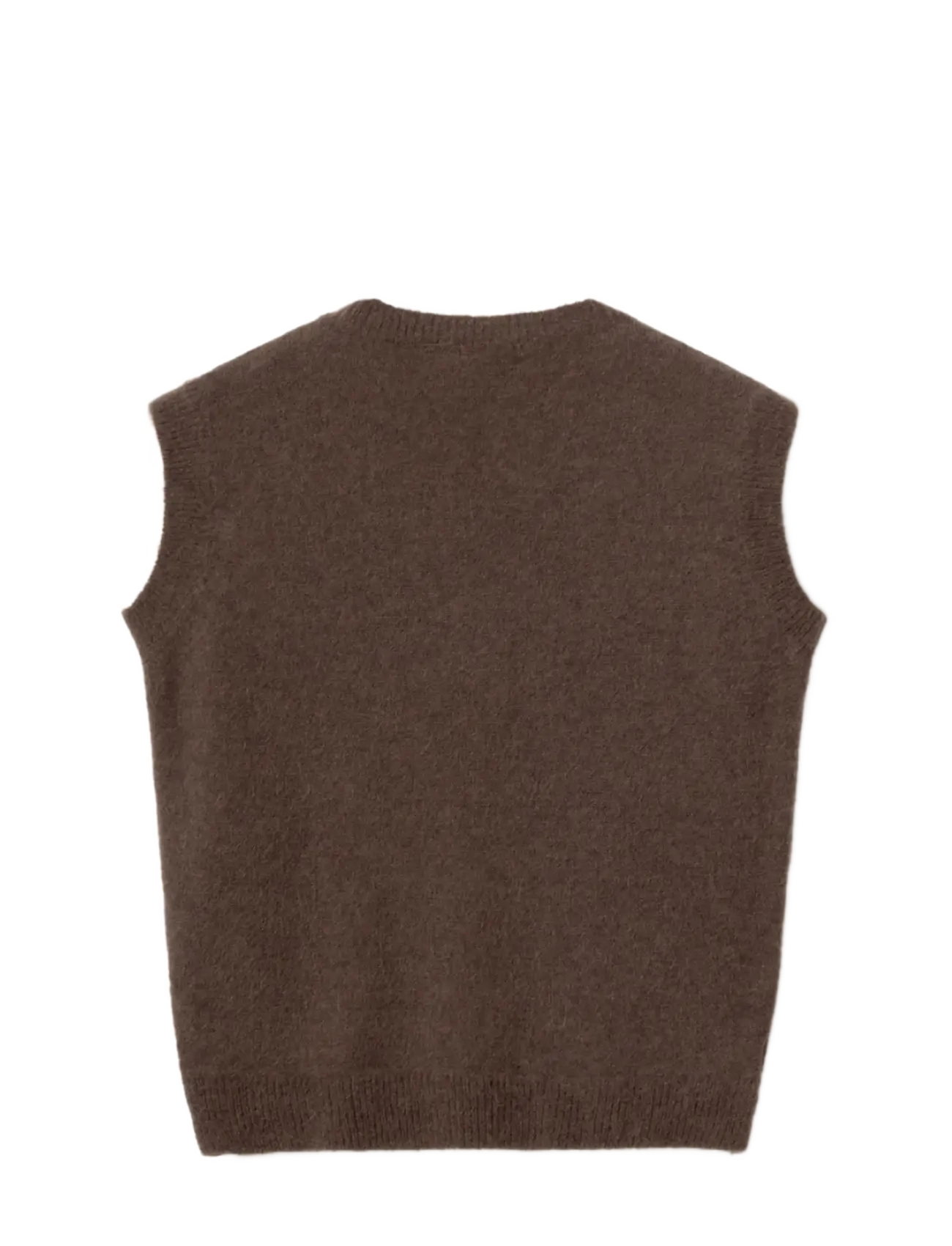 Noella - N-Leatrice Knit Vest - dark brown - 2