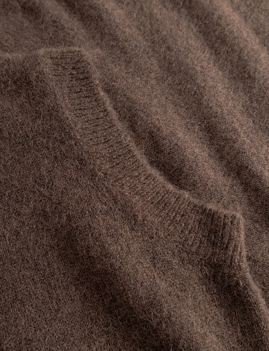 Noella - N-Leatrice Knit Vest - dark brown - 5