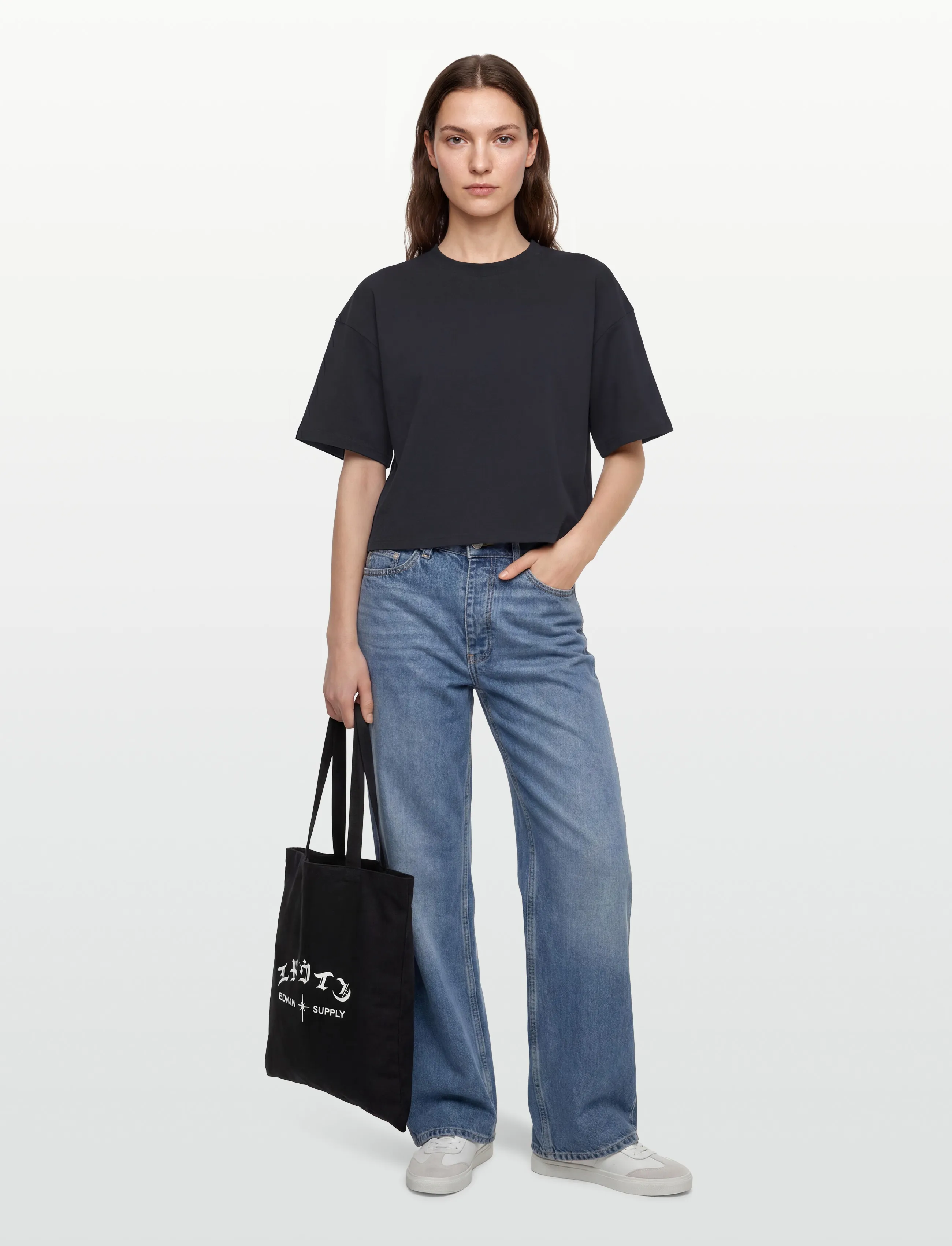 Noella N-Maple T-shirt - T-shirts & Toppar - NAVY / navy